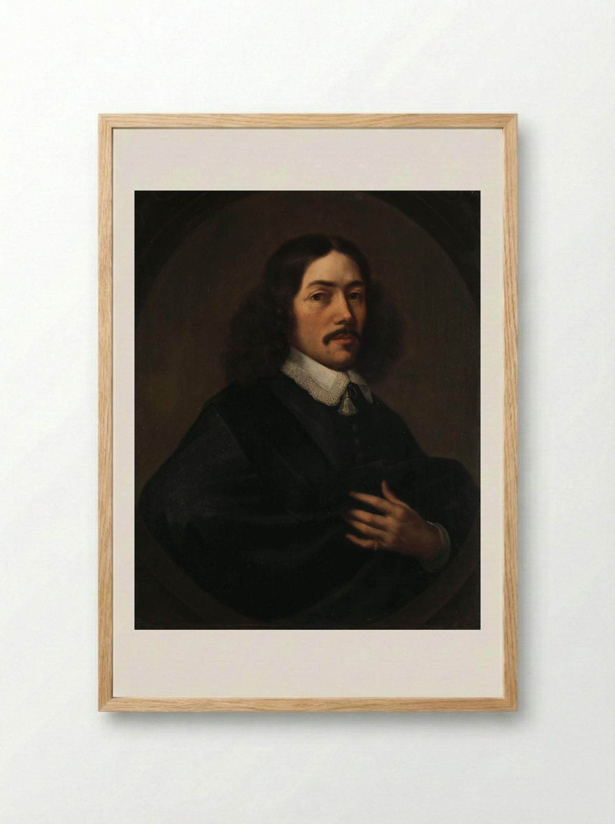 Portrait of a Man - Dirck Craey - Framed Print Wood
