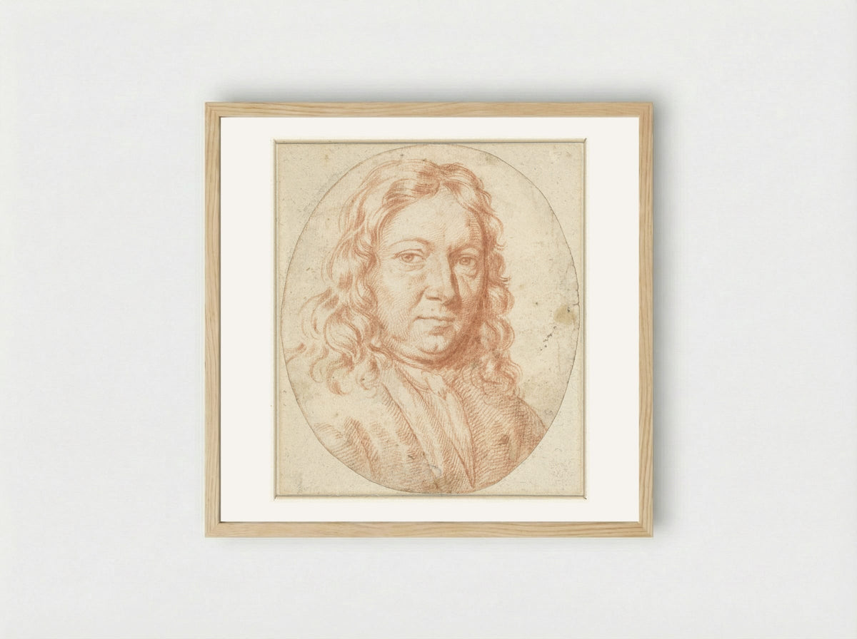 Portrait of a Man - Gerard Hoet (I) - Framed Print Wood