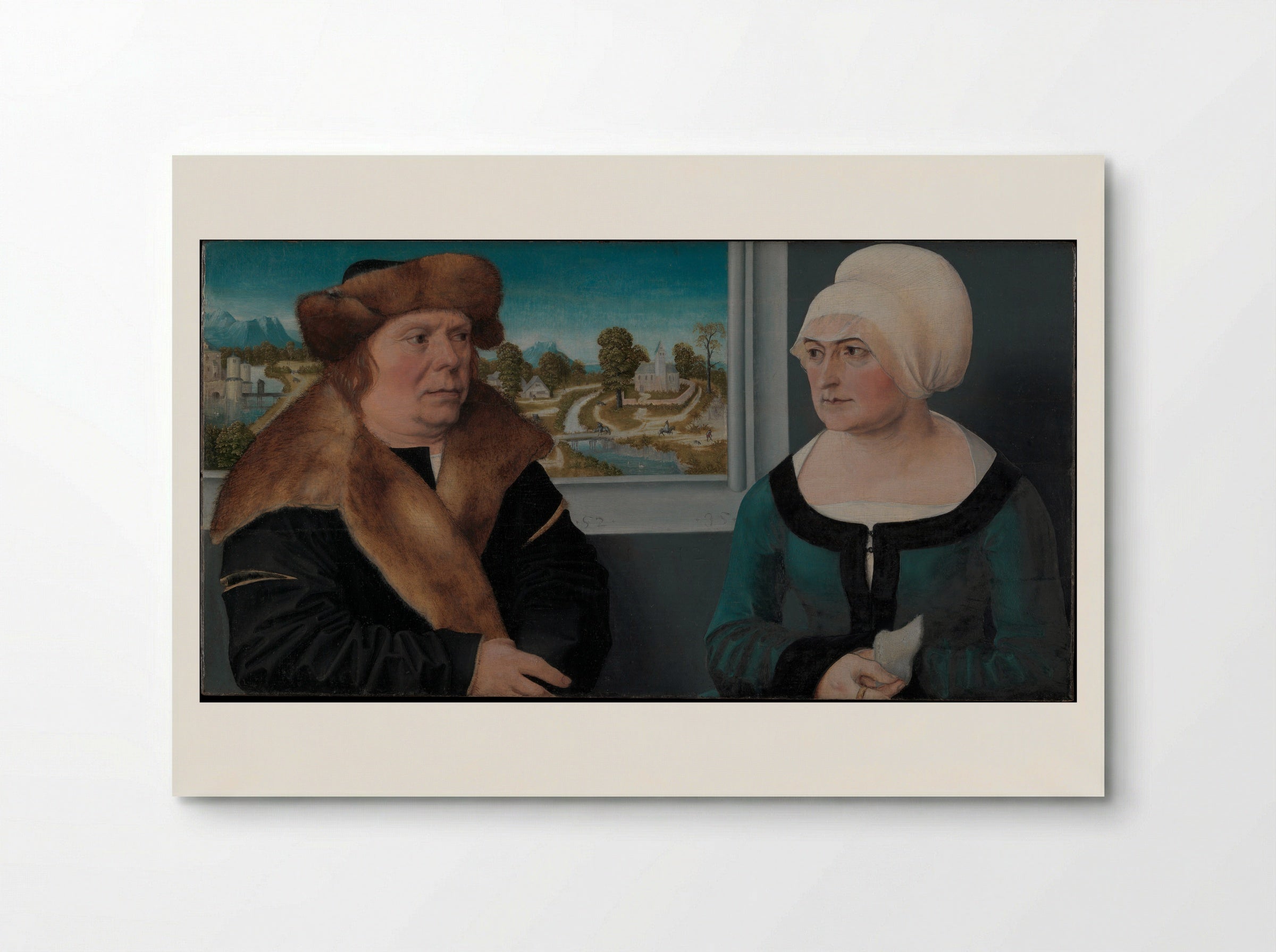 Portrait of a Married Couple (Lorenz Kraffter and Honesta Merz?) - Ulrich Apt the Elder - Poster