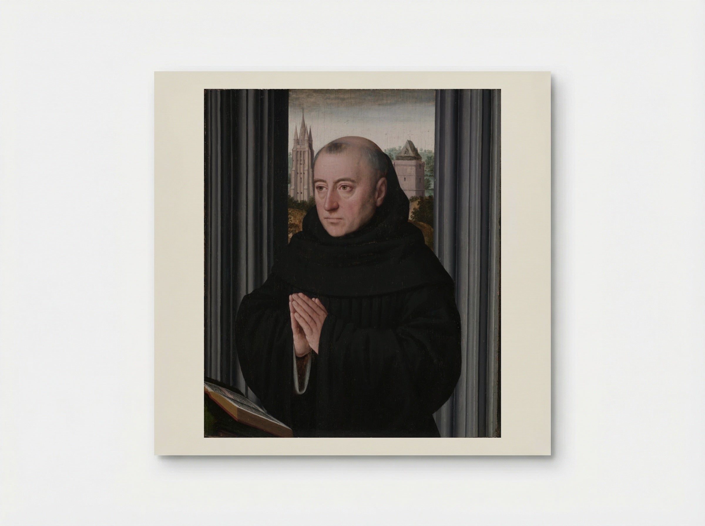 Portrait of a Monk - Gerard David - Poster