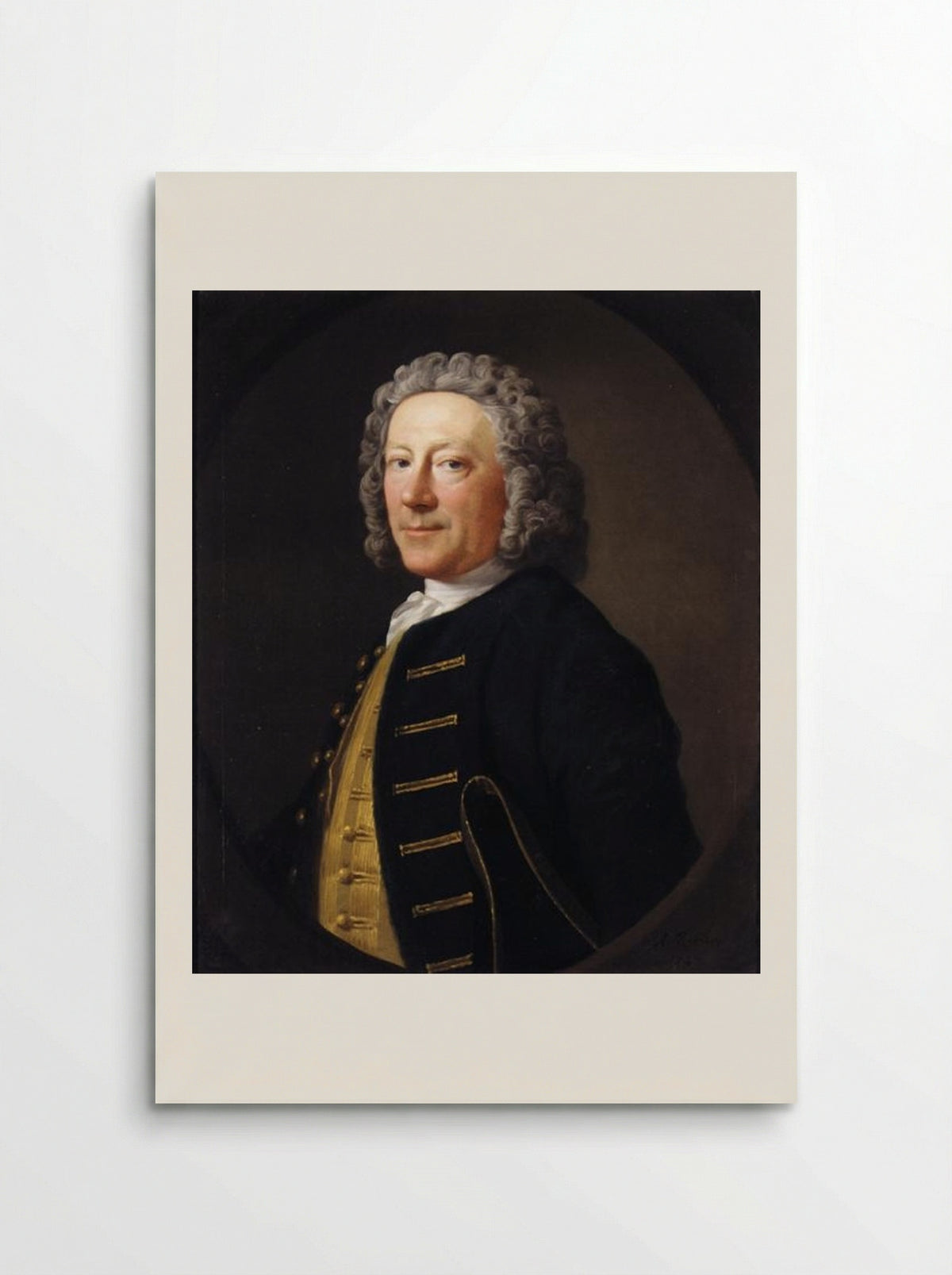 Portrait of a Naval Officer - Allan Ramsay - Poster