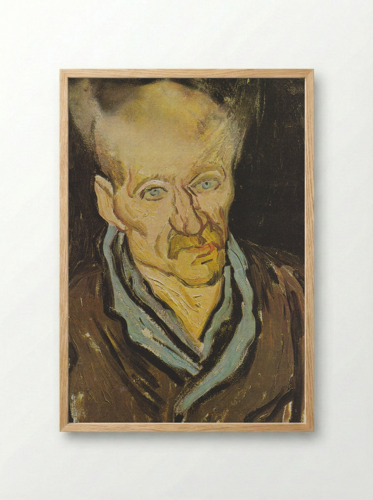 Portrait of a Patient in Saint-Paul Hospital - Vincent van Gogh - Framed Print Wood