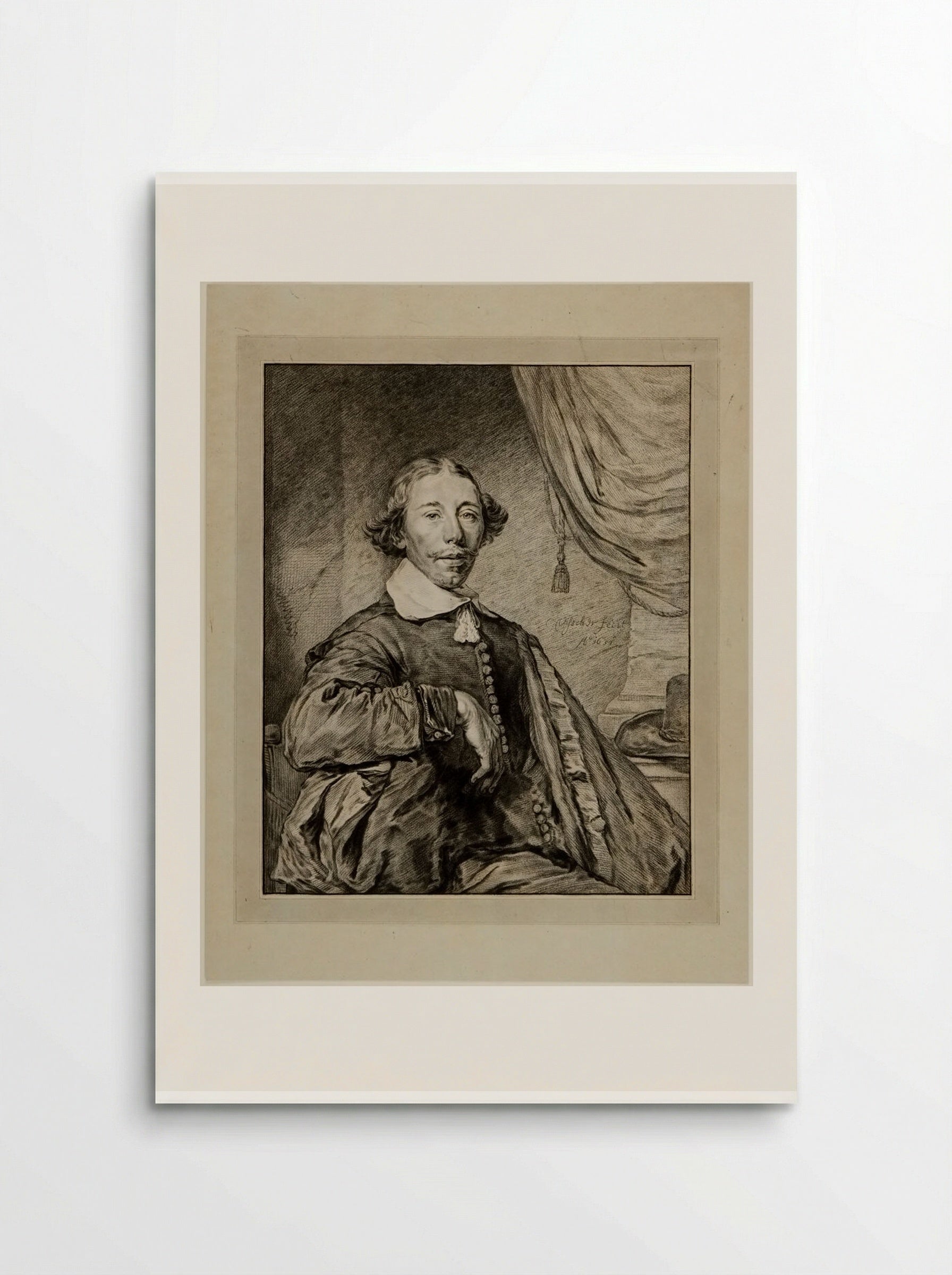 Portrait of a Seated Gentleman - Cornelis Ploos van Amstel - Poster