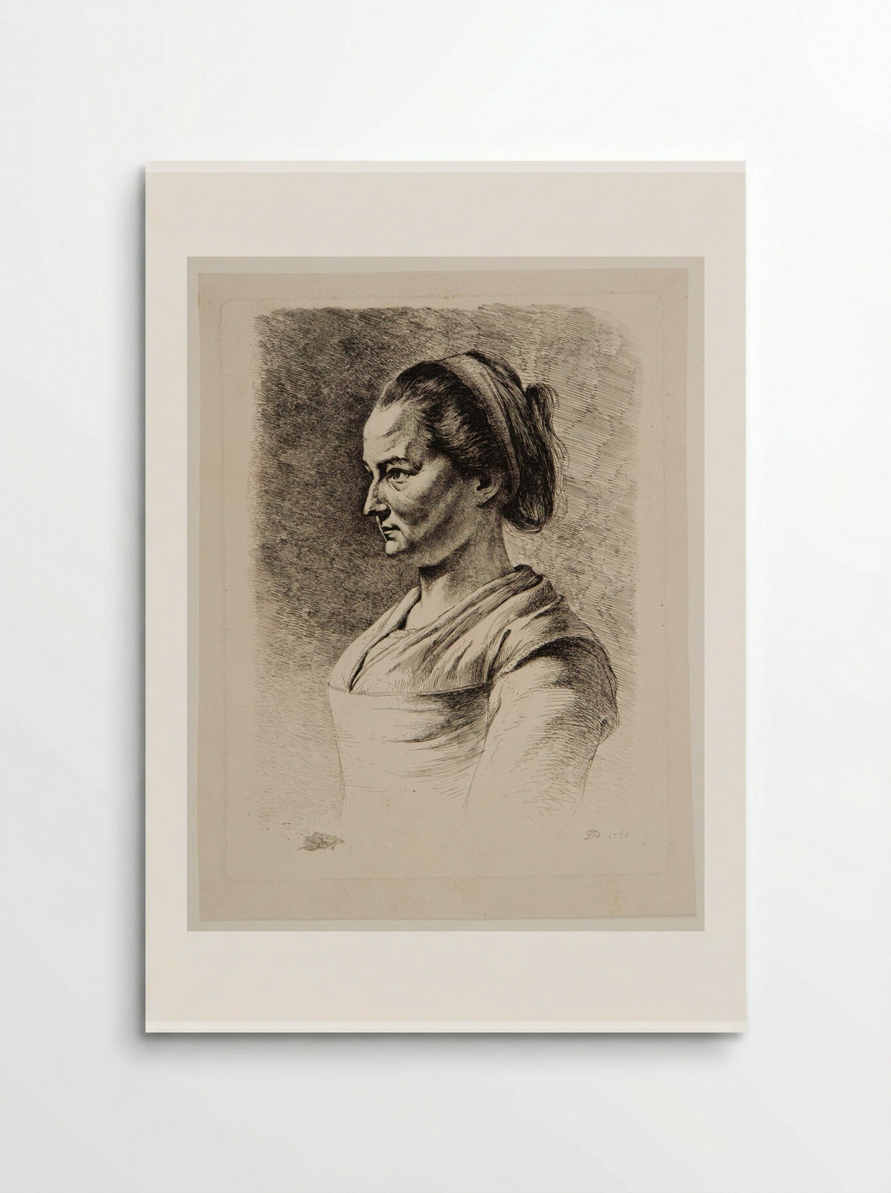 Portrait of a Servant Woman - Jean-Jacques de Boissieu - Poster