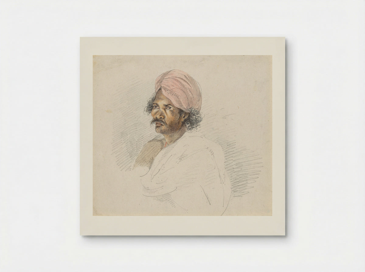 Portrait of a Sri Lankan Tamil - Samuel Daniell - Poster