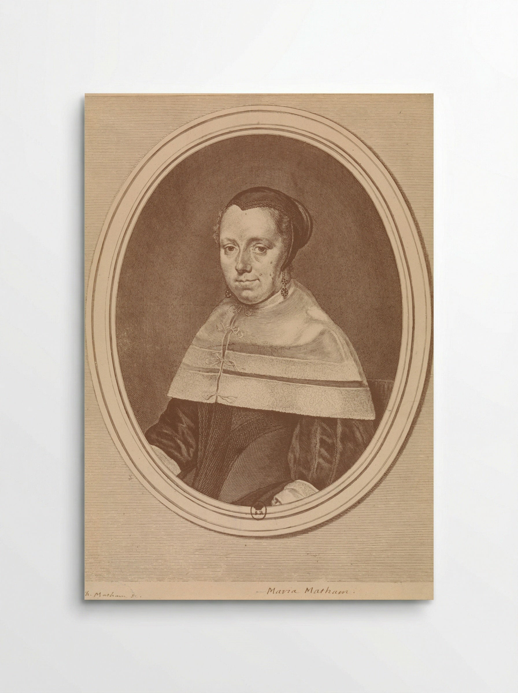 Portrait of a Woman (Maria Matham?) - Theodor Matham - Poster