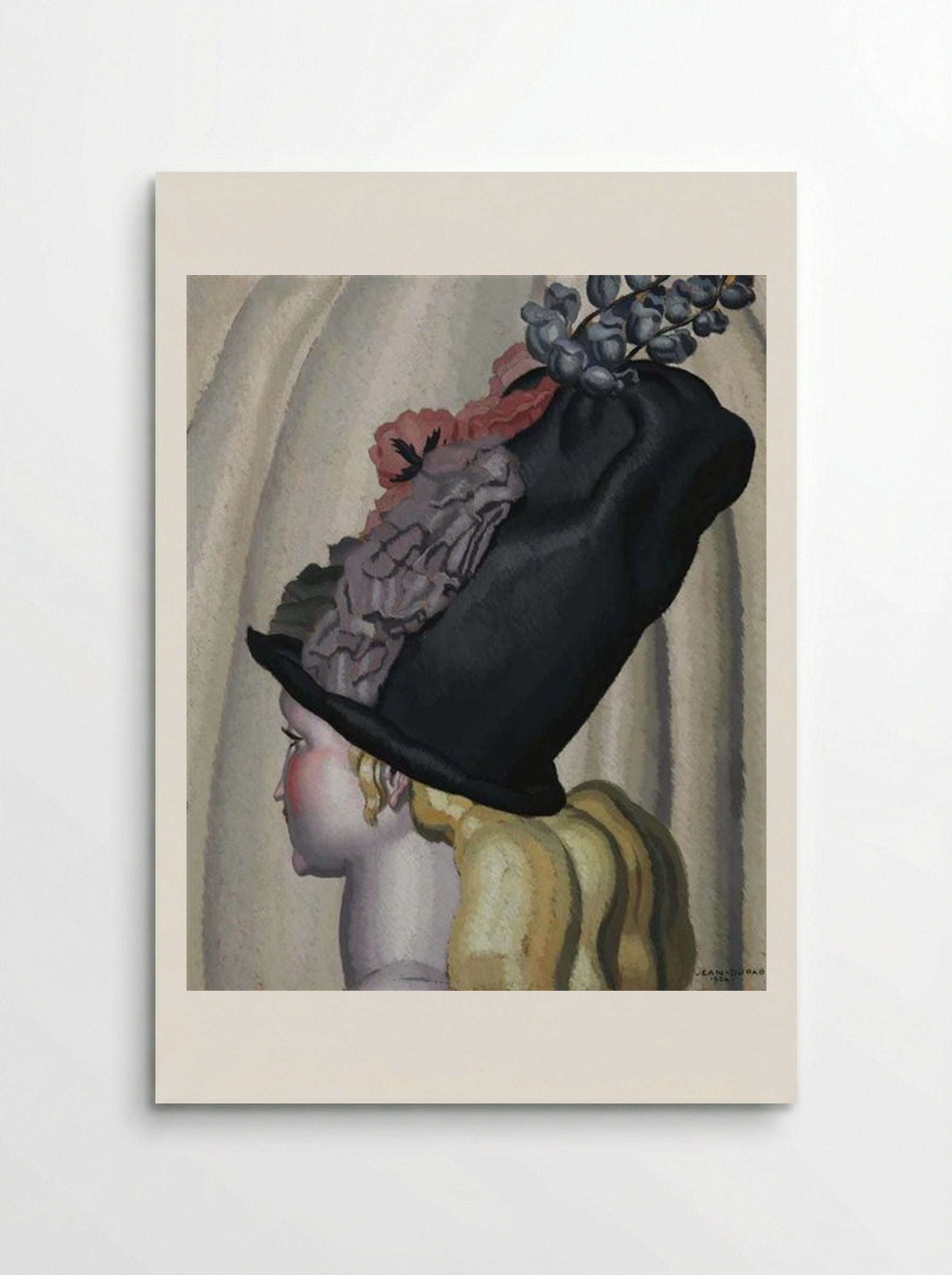Portrait of a Woman with Hat - Jean Dupas - Poster