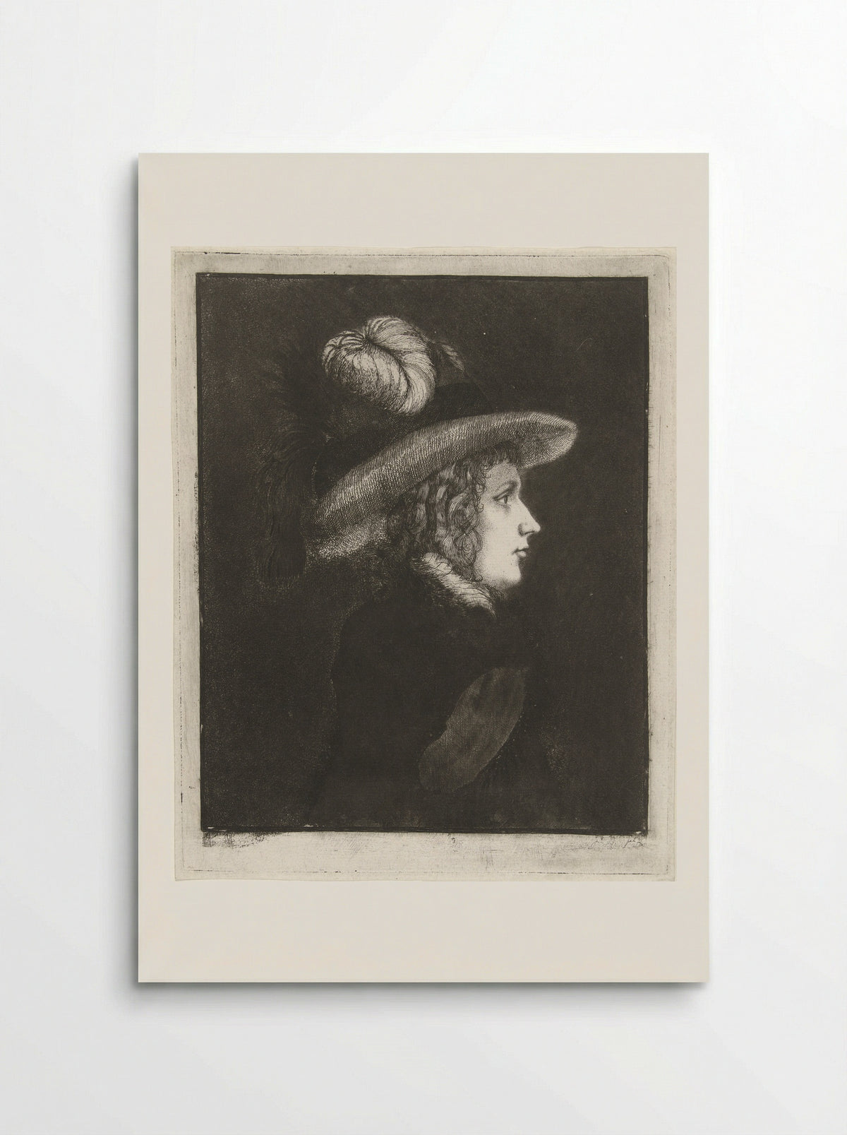 Portrait of a Woman with a Hat - James Hazard - Poster