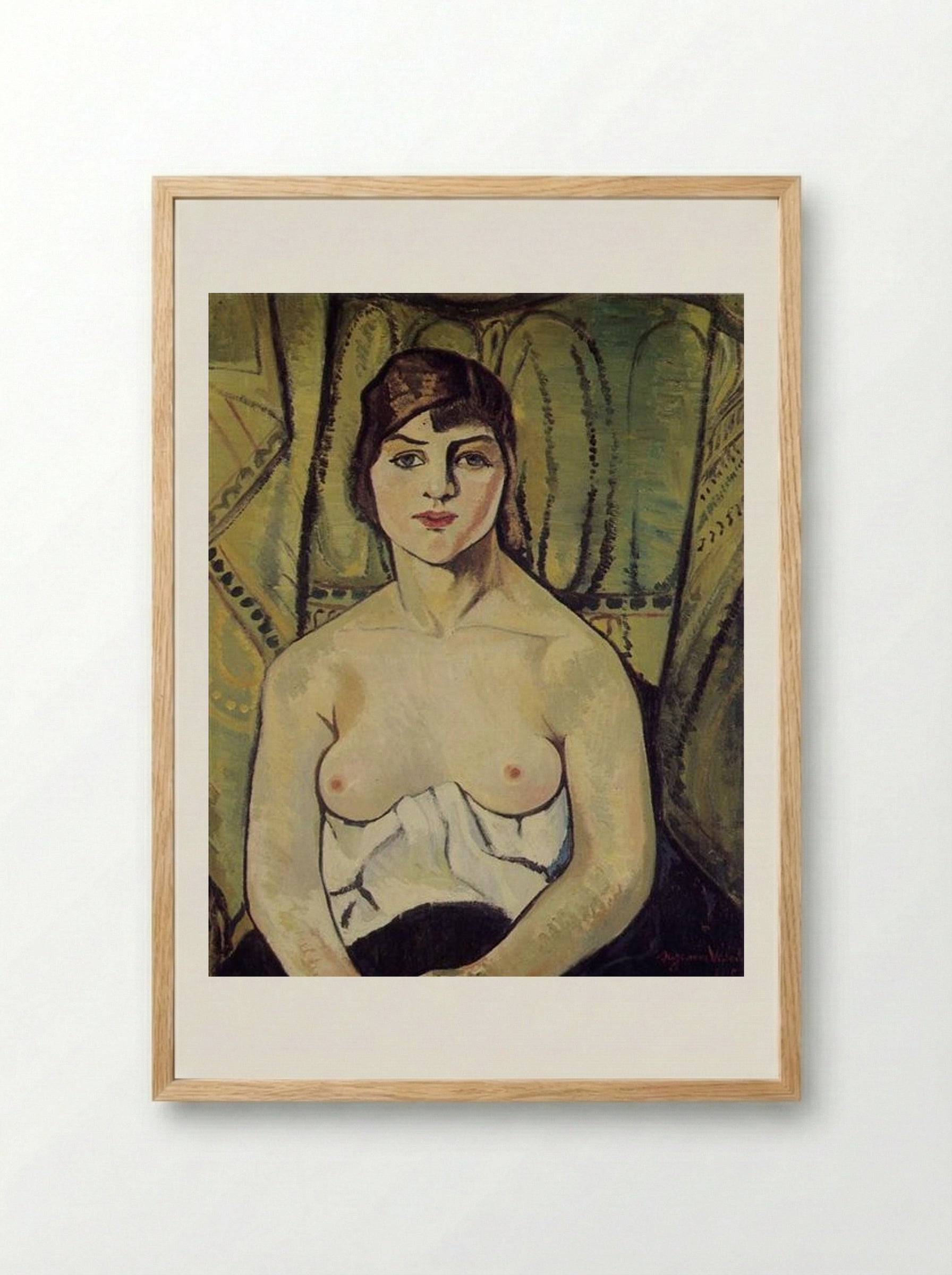 Portrait of a Woman - Suzanne Valadon - Framed Print Wood