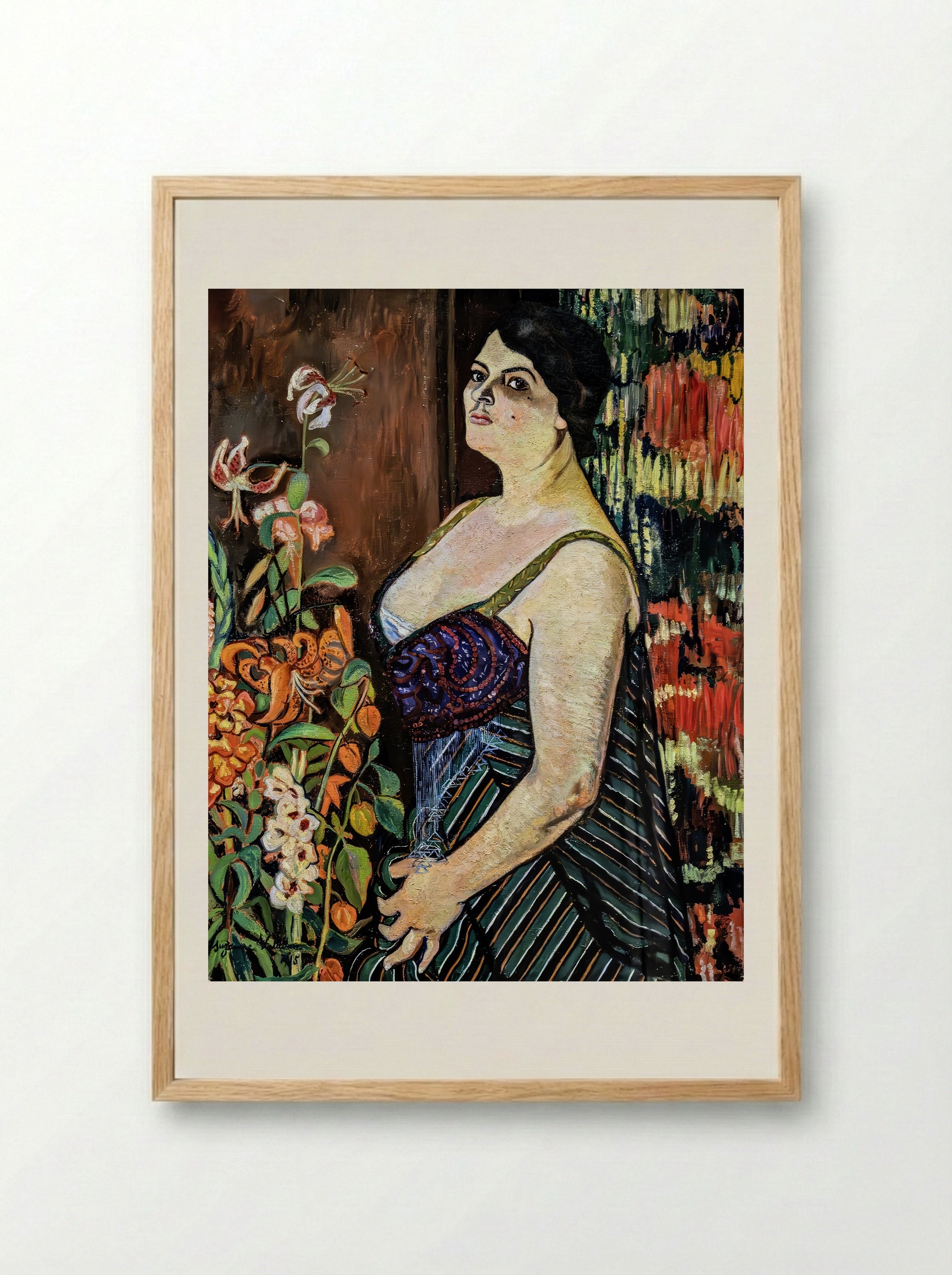 Portrait of a Woman - Suzanne Valadon - Framed Print Wood