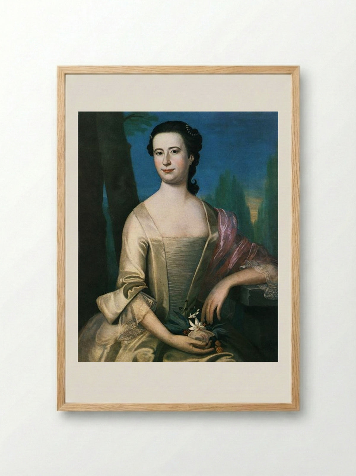 Portrait of a Woman - John Singleton Copley - Framed Print Wood
