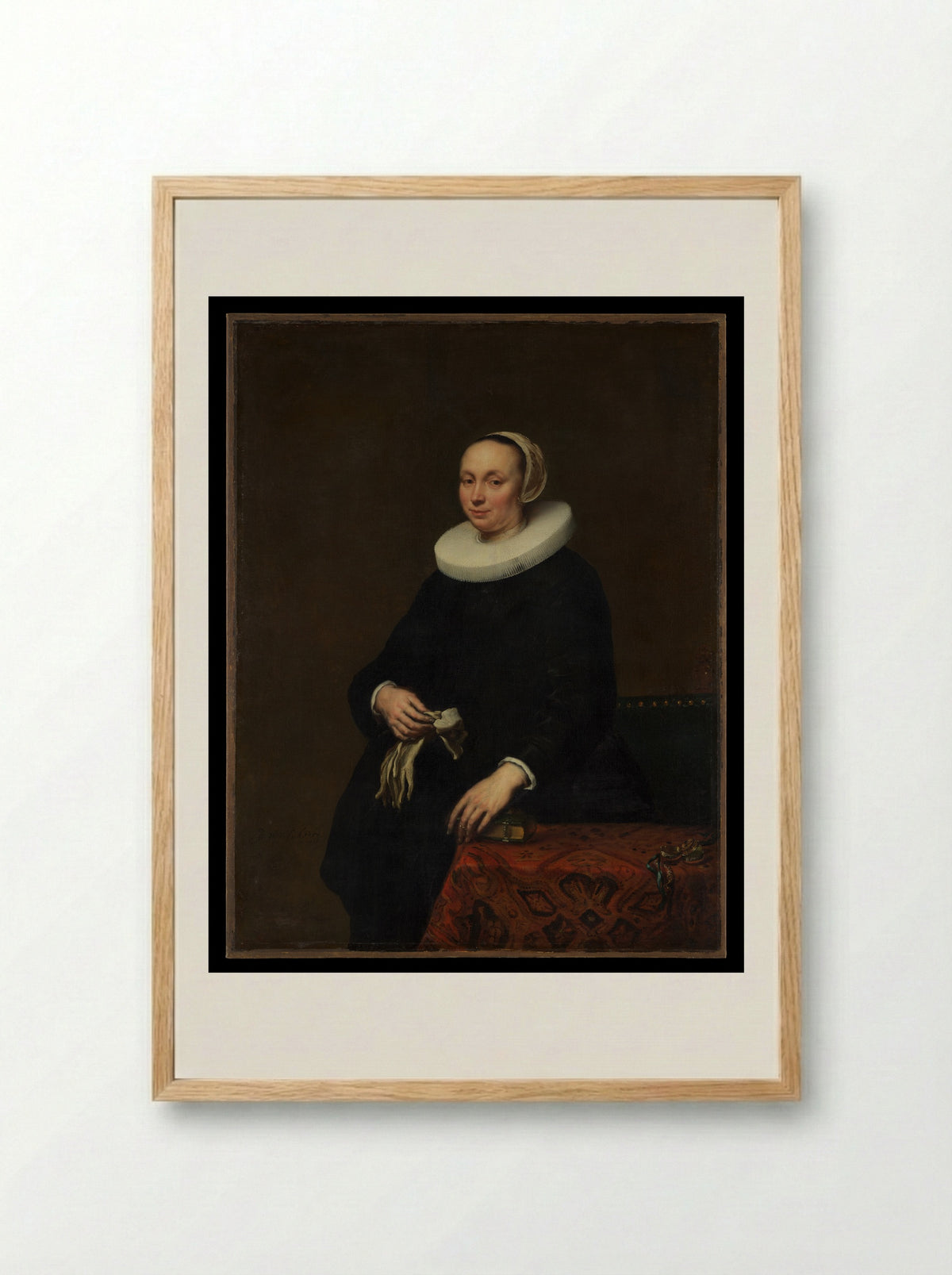 Portrait of a Woman - Jürgen Ovens - Framed Print Wood