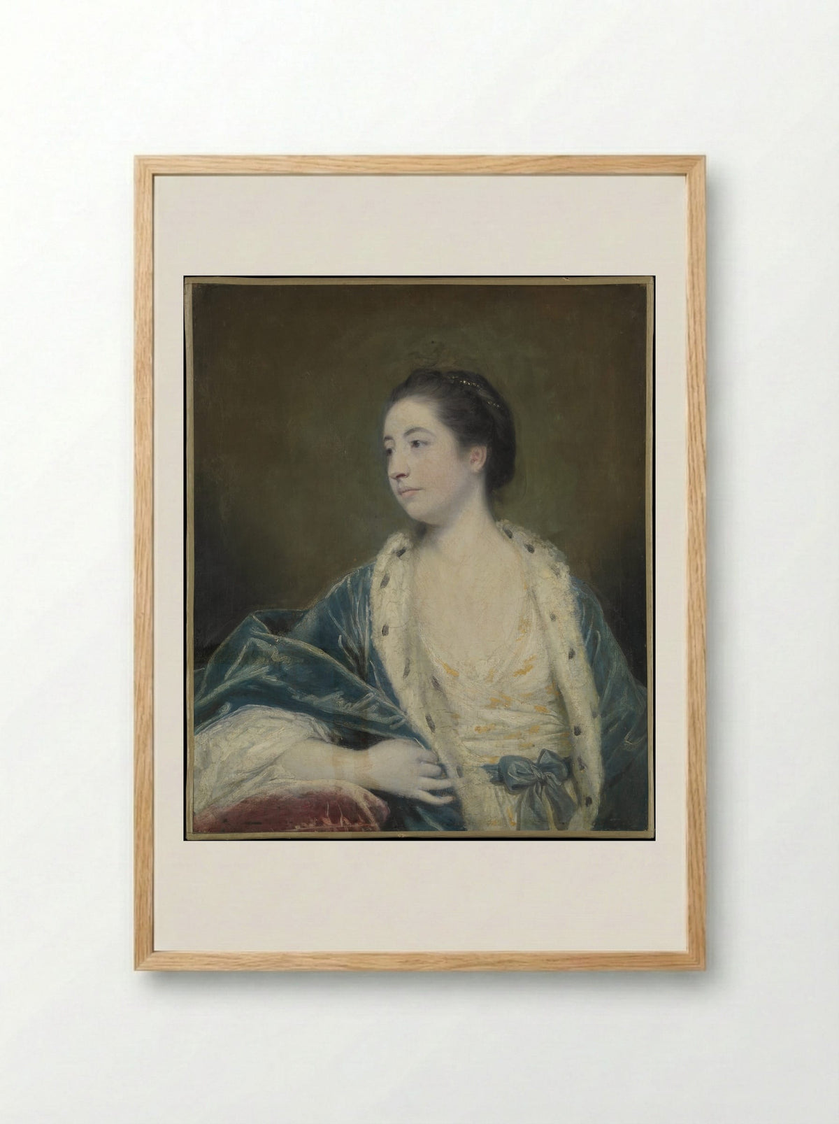 Portrait of a Woman - Sir Joshua Reynolds - Framed Print Wood
