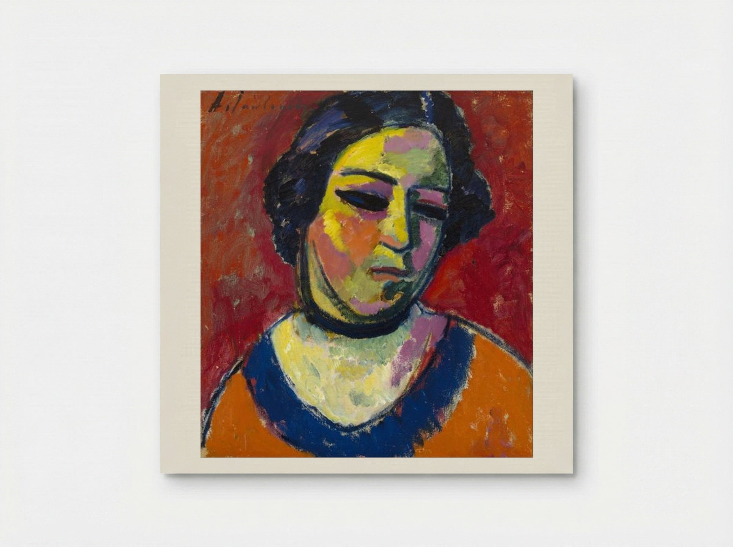 Portrait of a Woman - Alexej von Jawlensky - Poster
