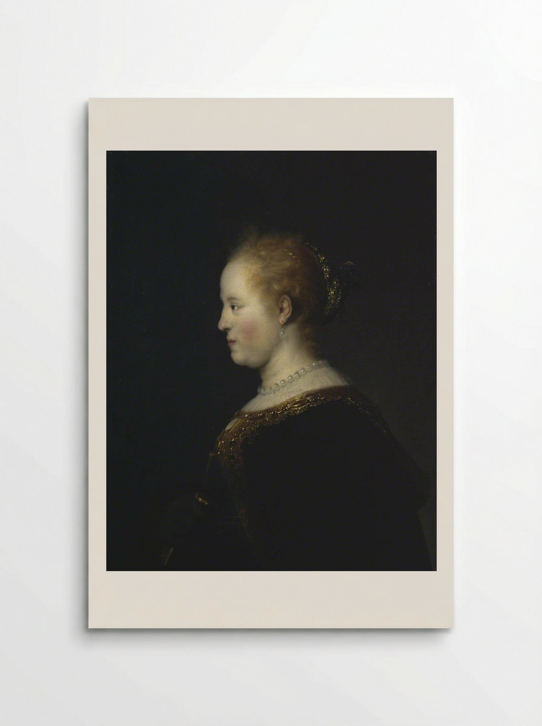 Portrait of a Woman - Rembrandt van Rijn - Poster