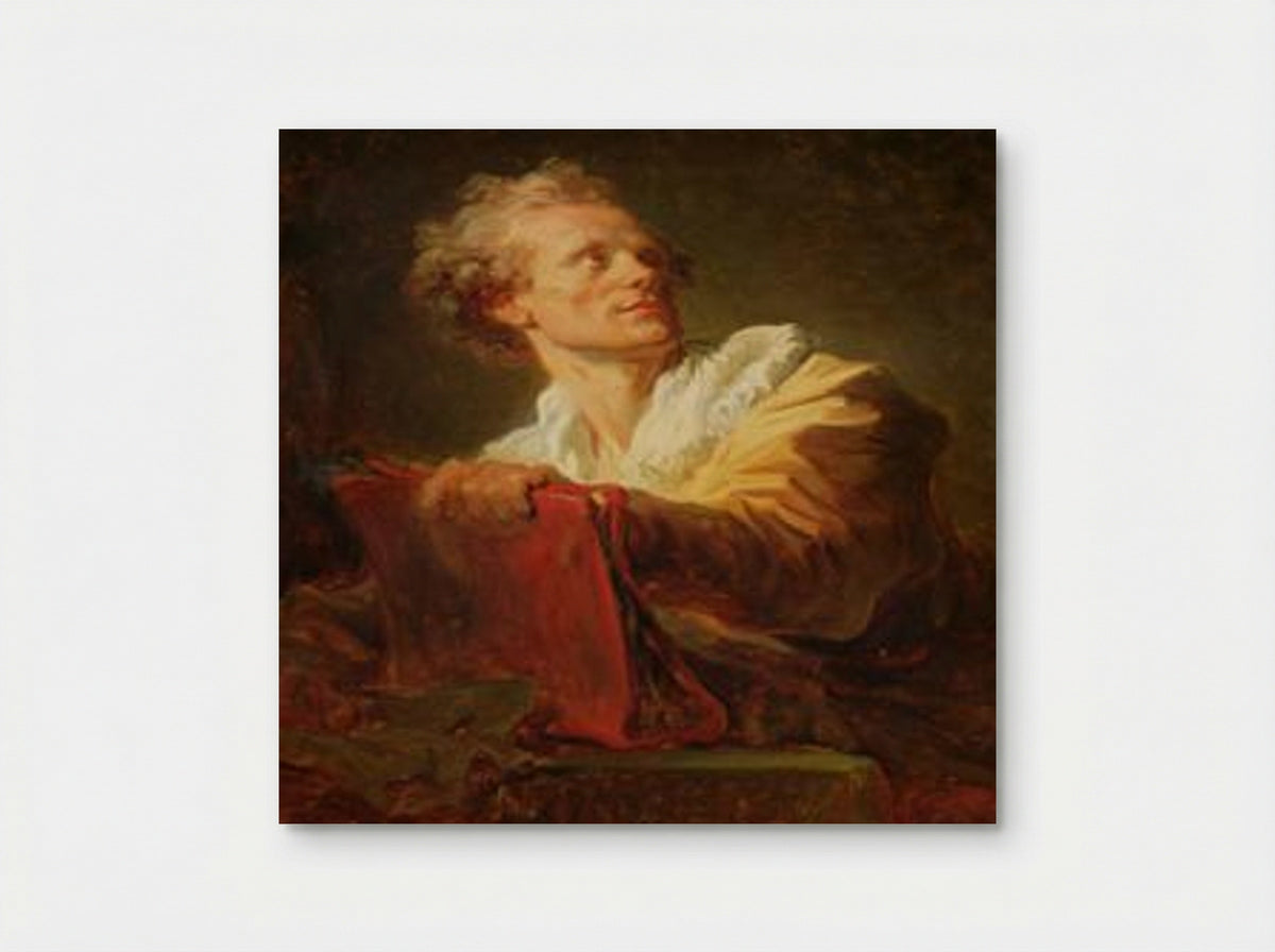 Portrait of a Young Artist, presumed to be Jacques Andre Naigeon - Jean-Honore Fragonard - Poster