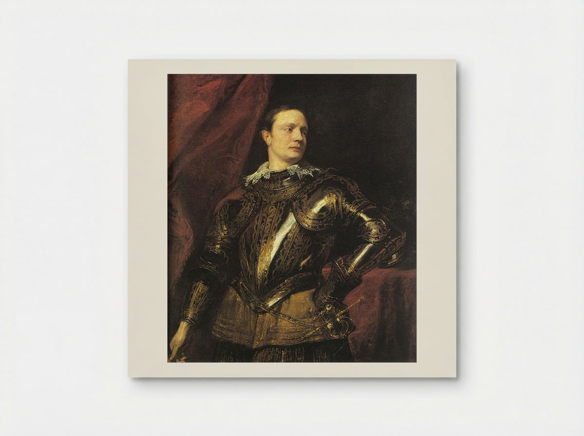 Portrait of a Young General - Anthony van Dyck - Poster