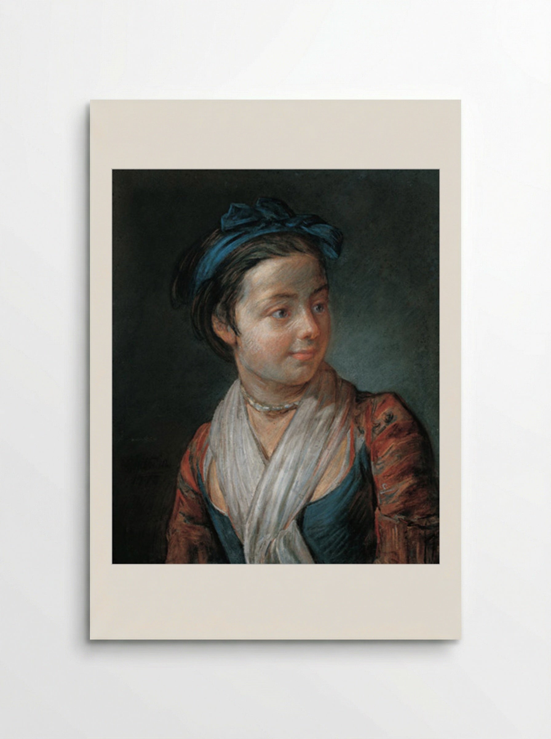 Portrait of a Young Girl - Jean-Baptiste-Simeon Chardin - Poster