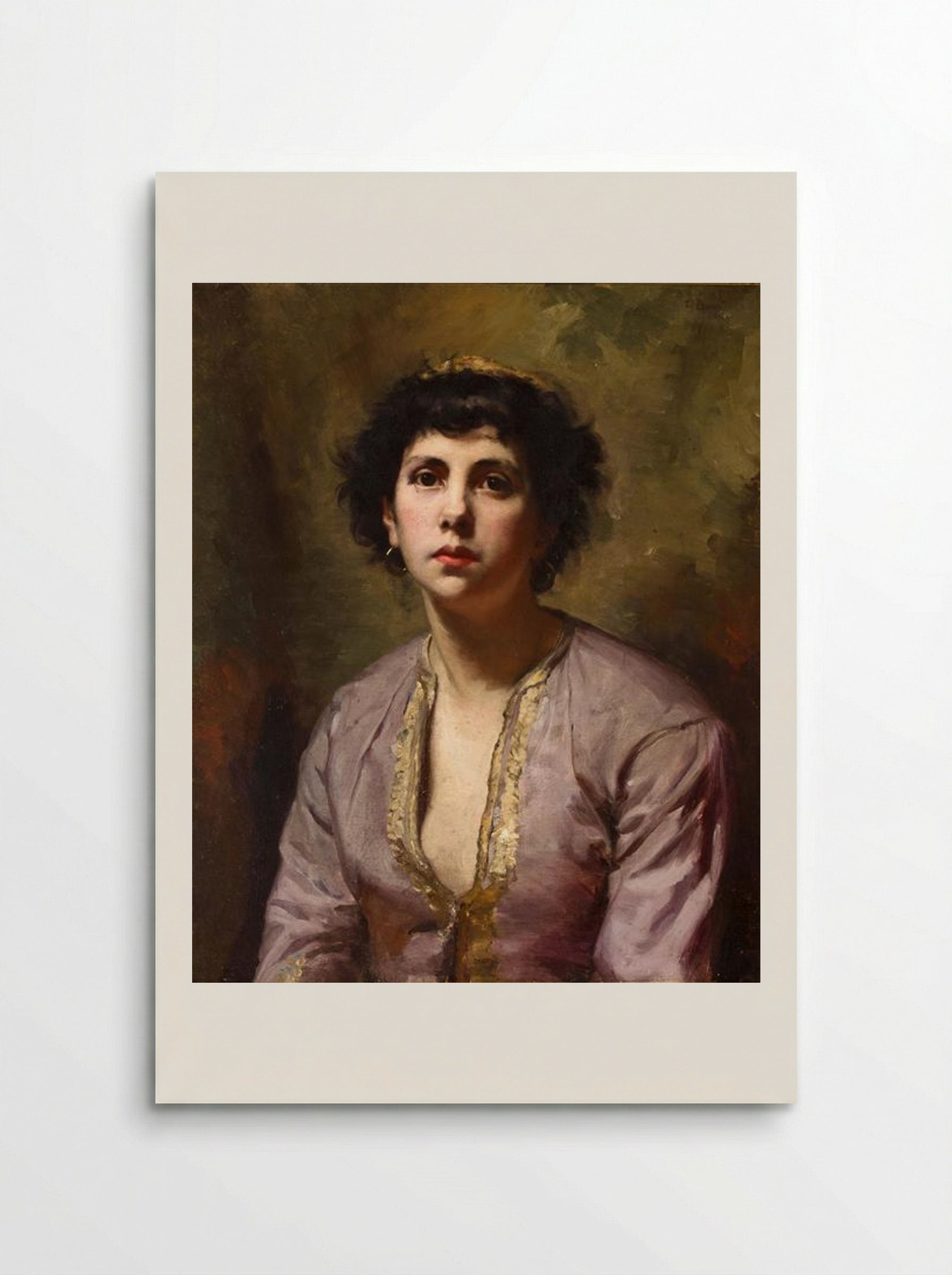 Portrait of a Young Girl - Léon Bonnat - Poster