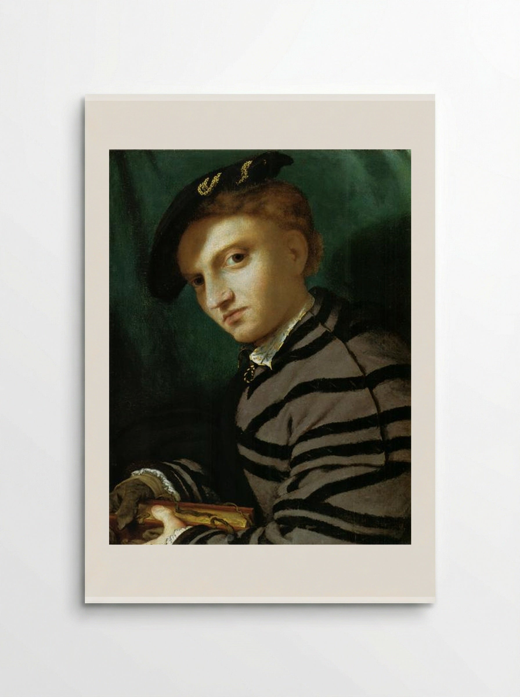 Portrait of a Young Man With a Book - Lorenzo Lotto - Poster