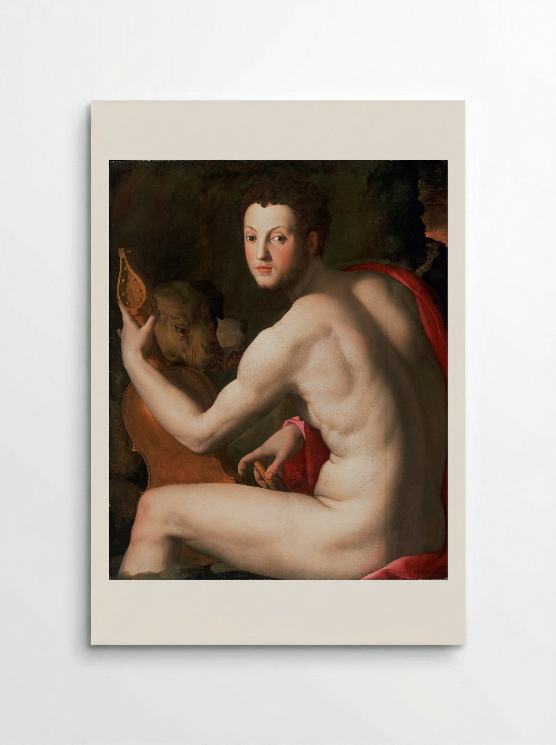 Portrait of a Young Man with a Lute - Agnolo Bronzino - Poster