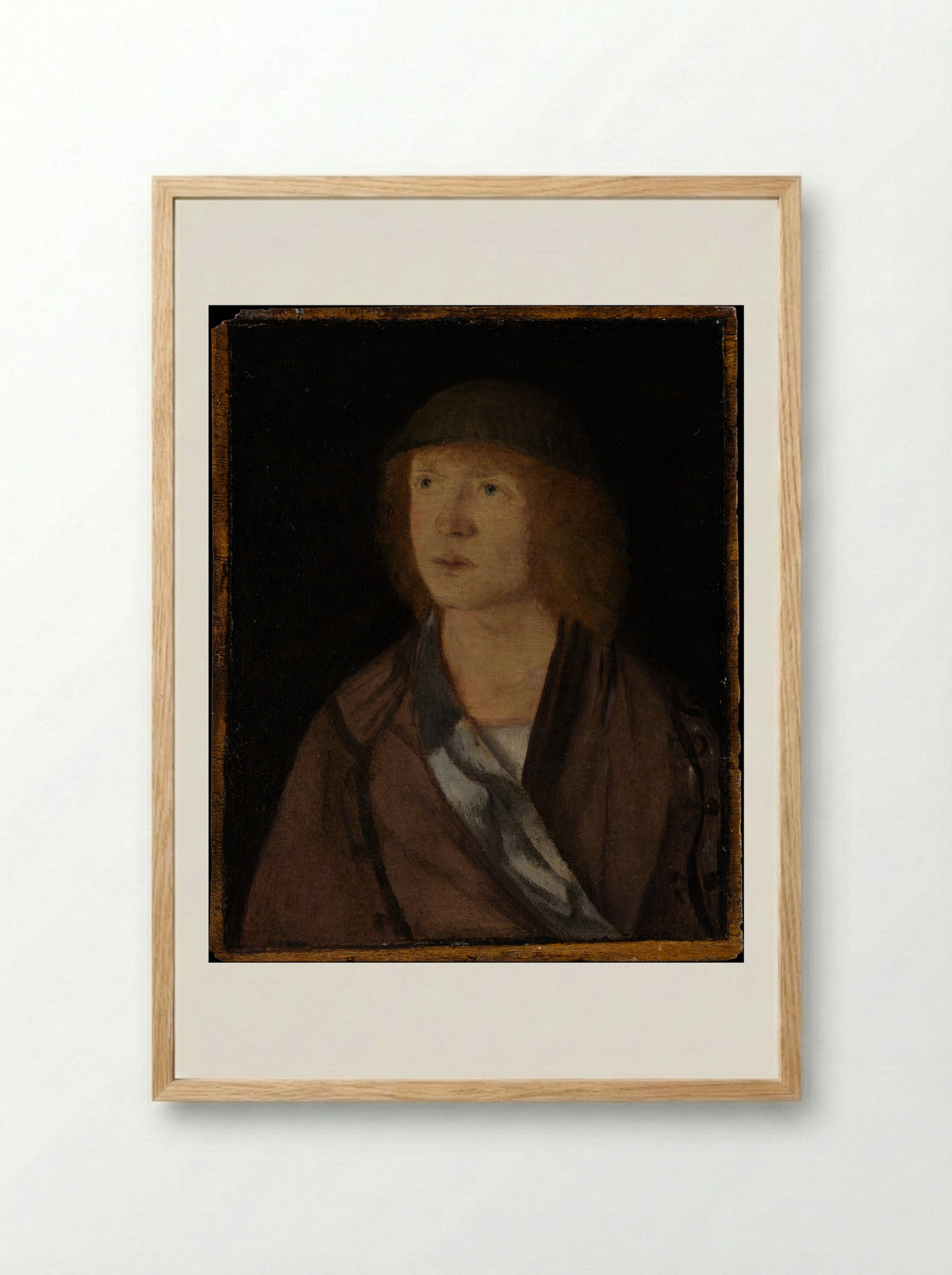 Portrait of a Young Man - Hans Süss von Kulmbach - Framed Print Wood