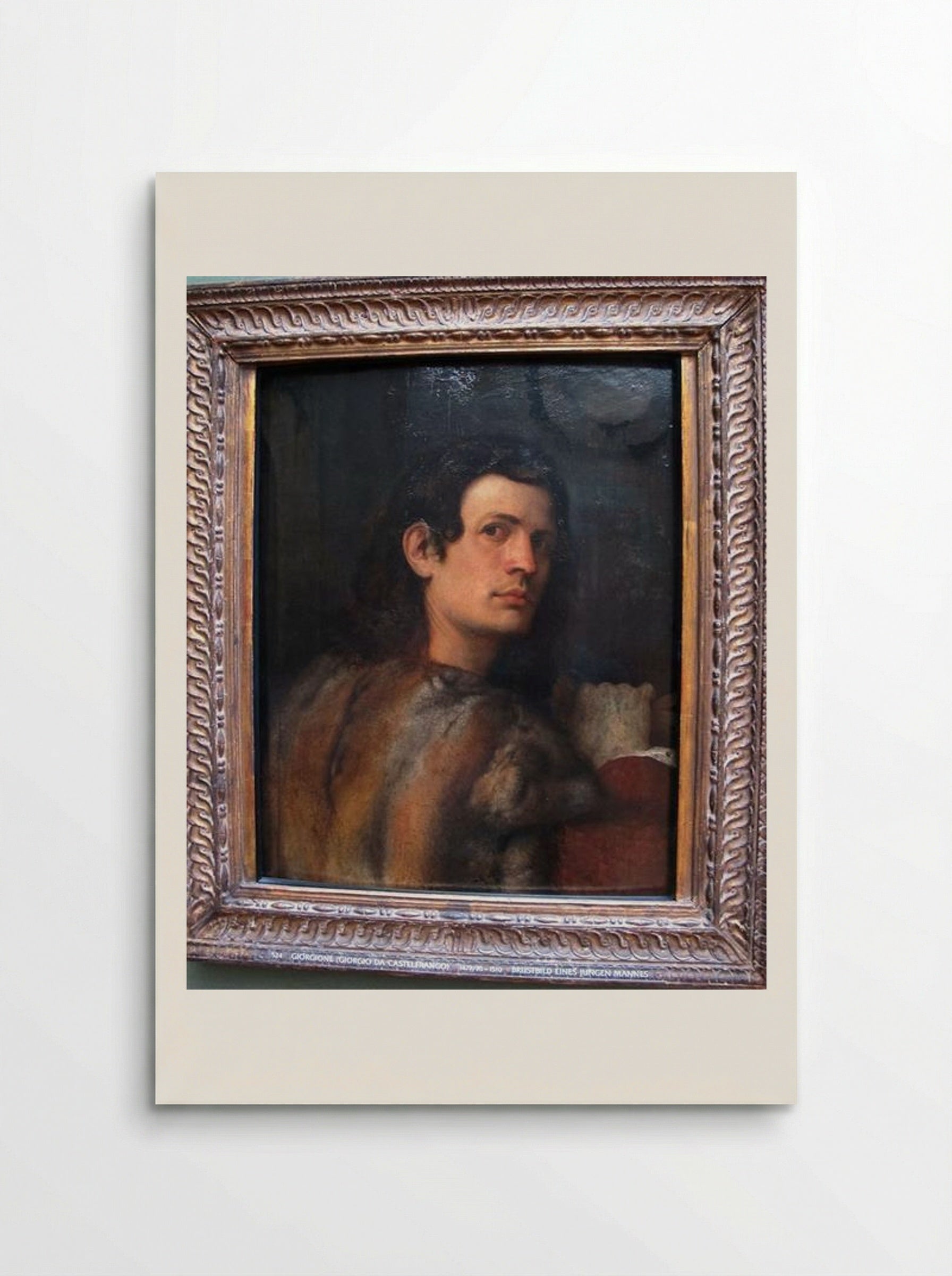 Portrait of a Young Man - Giorgione - Poster