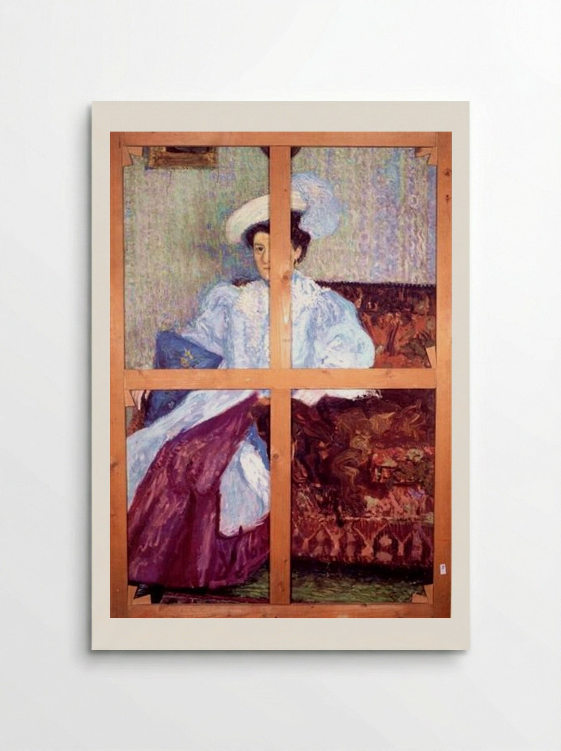 Portrait of a Young Woman with Feather Hat - Richard Gerstl - Poster