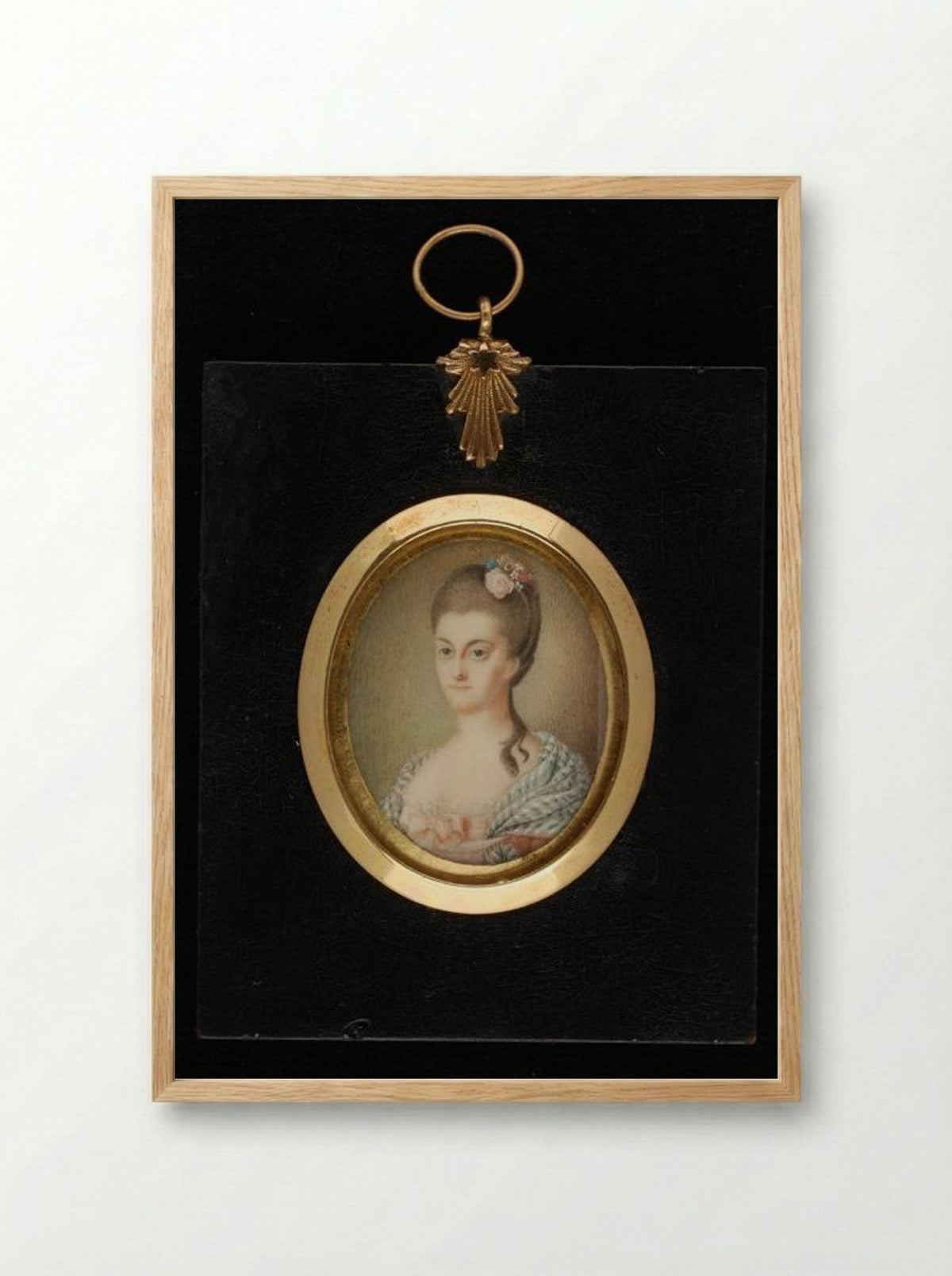 Portrait of a Young Woman - Pieter le Sage - Framed Print Wood