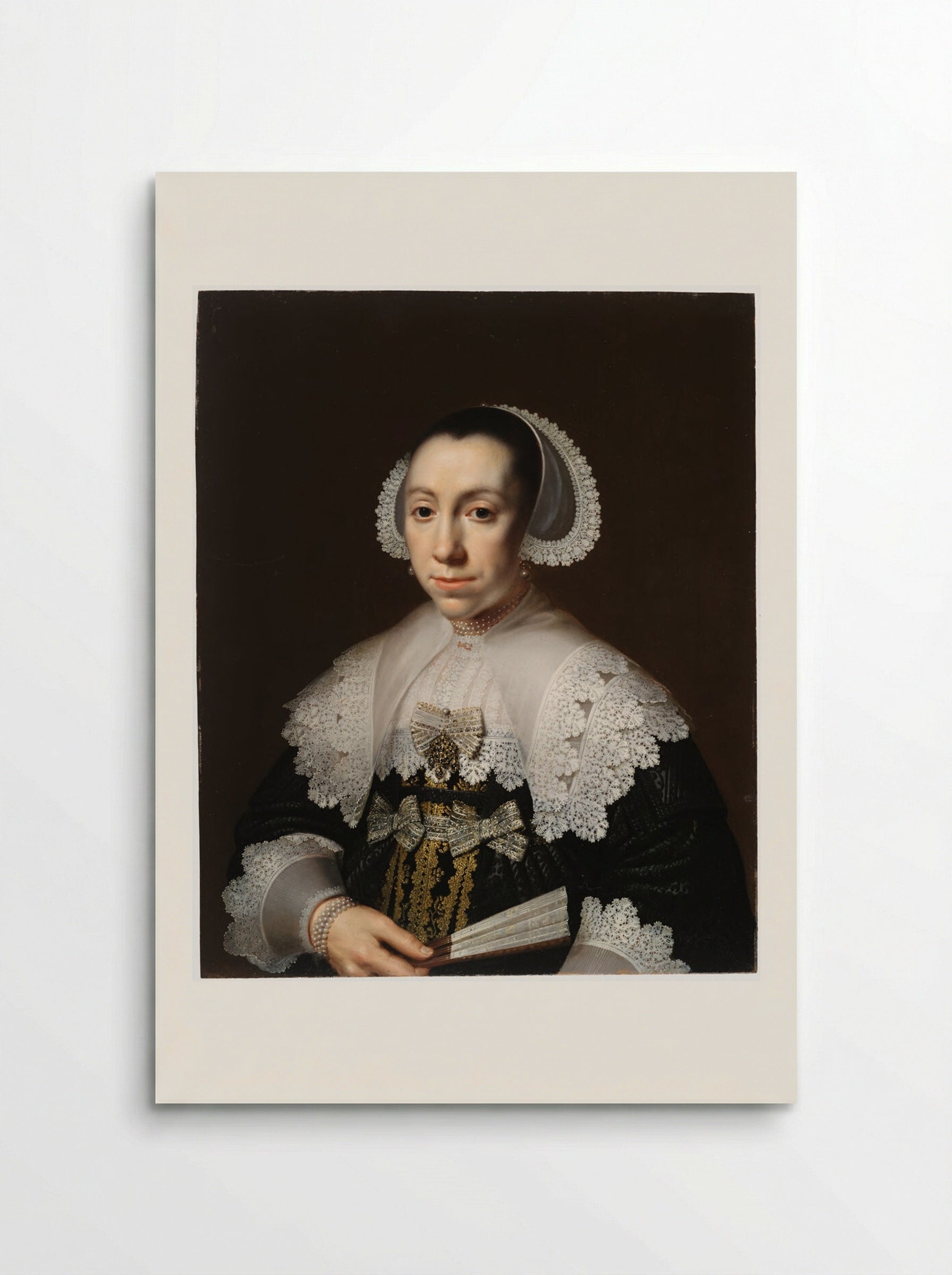 Portrait of a Young Woman - Dirck Dirckszoon van Santvoort - Poster