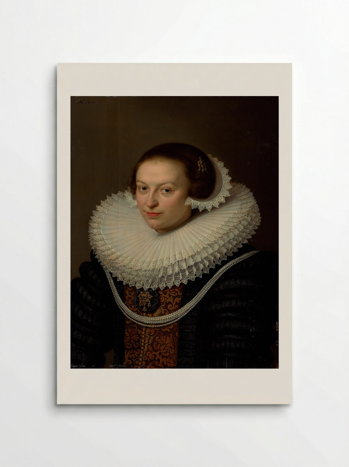Portrait of a Young Woman - David Bailly - Poster