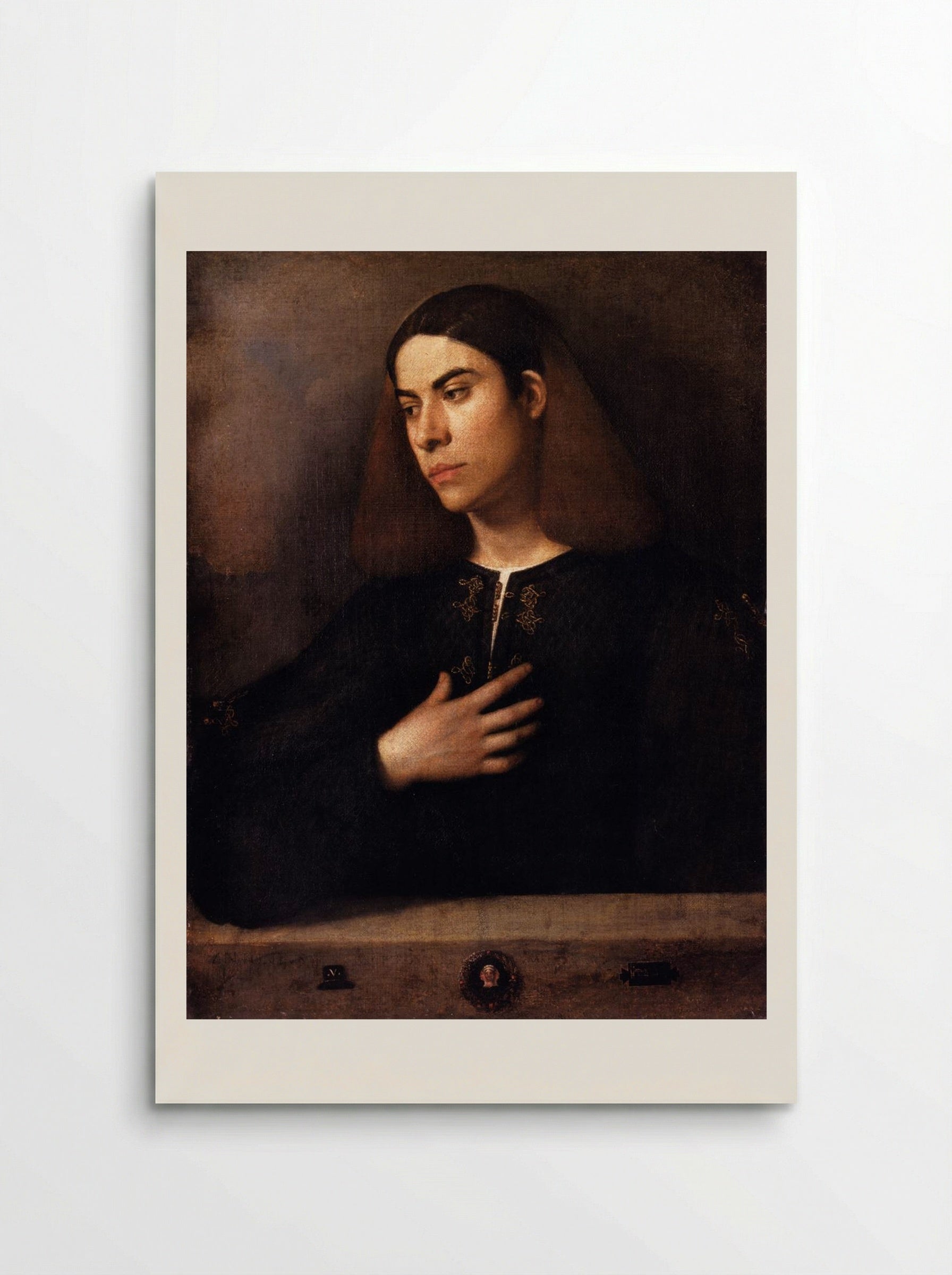 Portrait of a Youth (Antonio Broccardo) - Giorgione - Poster