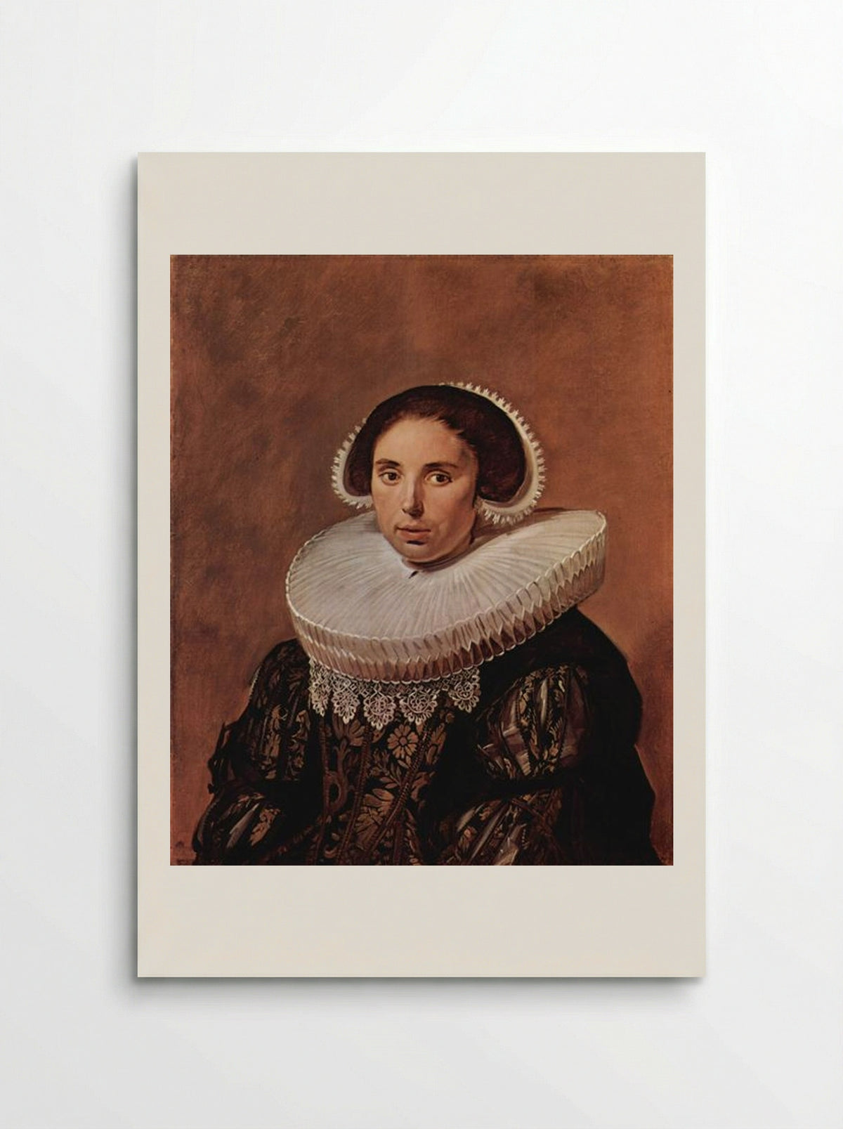 Portrait of a woman, possibly Sara Wolphaerts van Diemen - Frans Hals - Poster