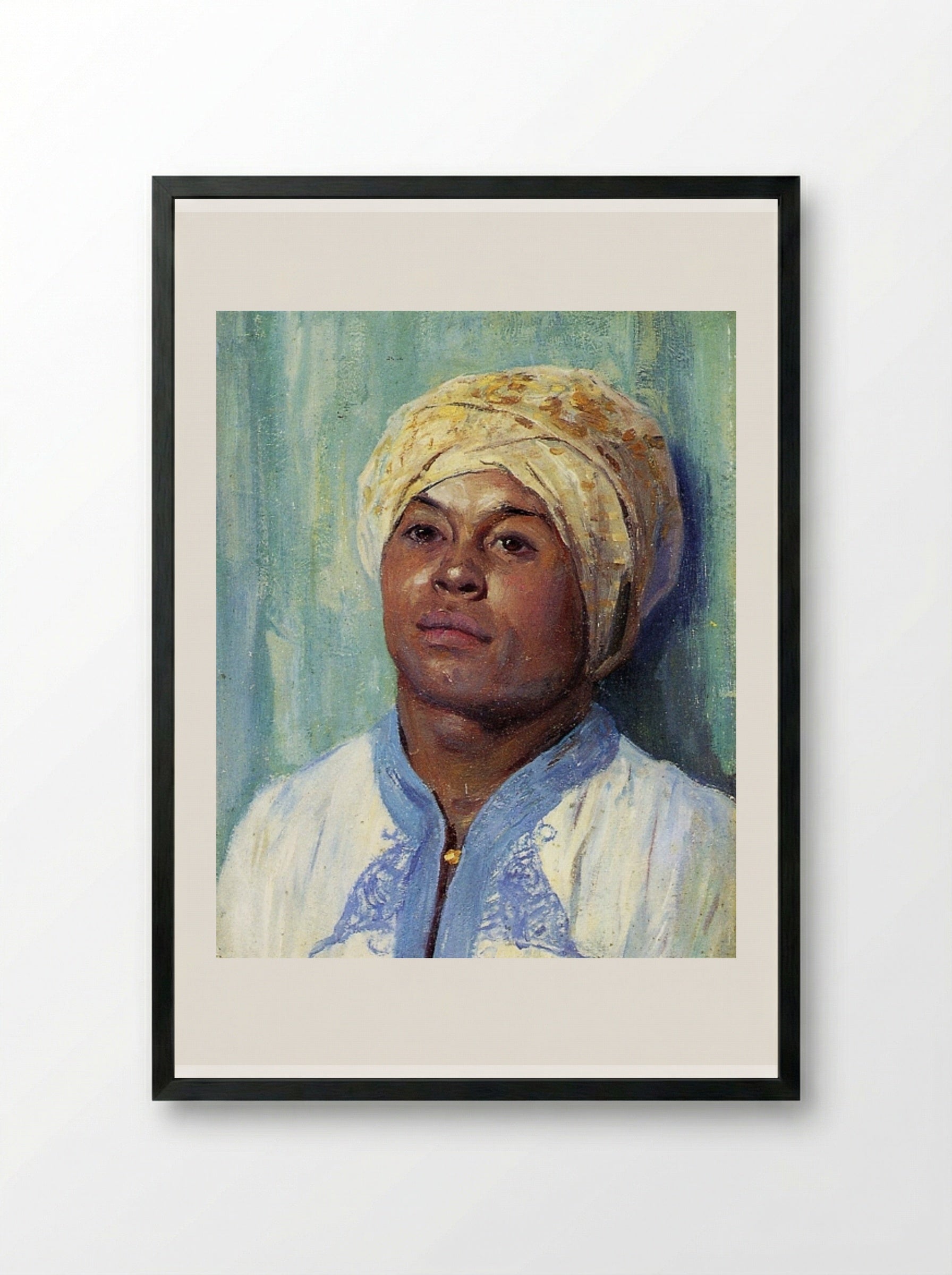 Portrait of an Algerian - Guy Rose - Framed Print Black