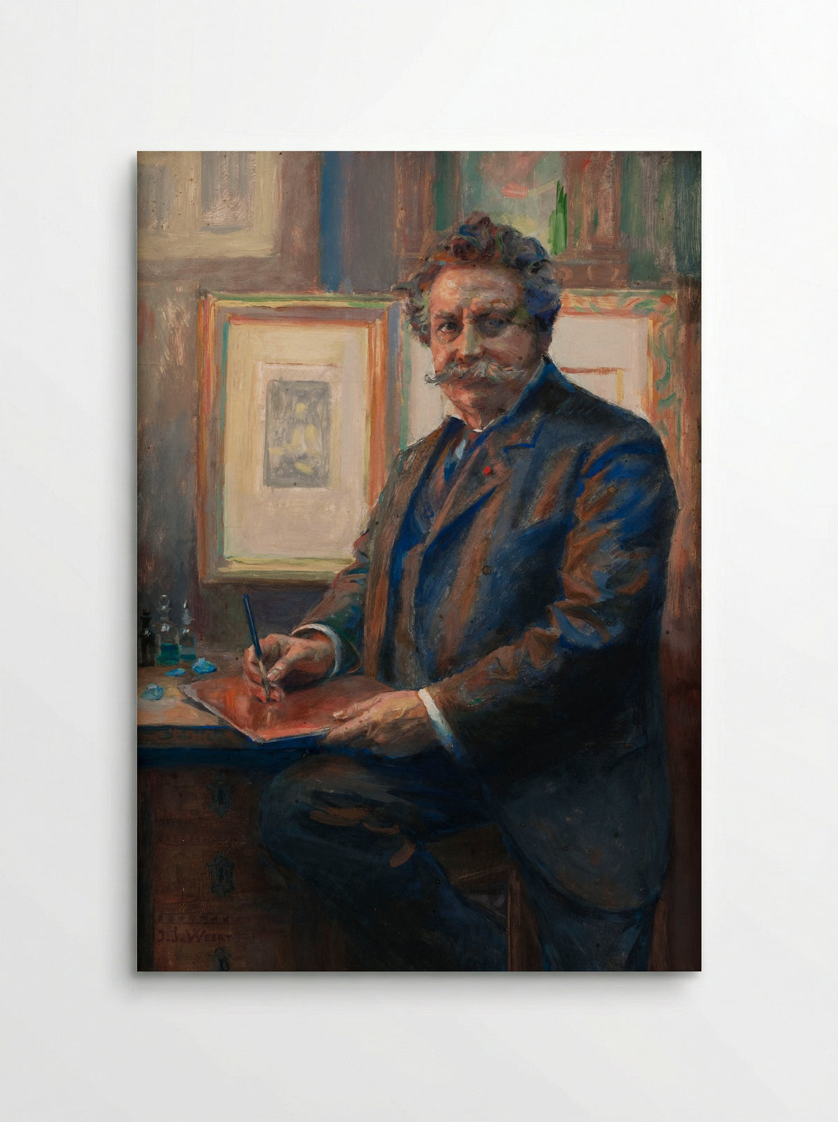 Portrait of an Artist - Charles Albert Waltner - Poster