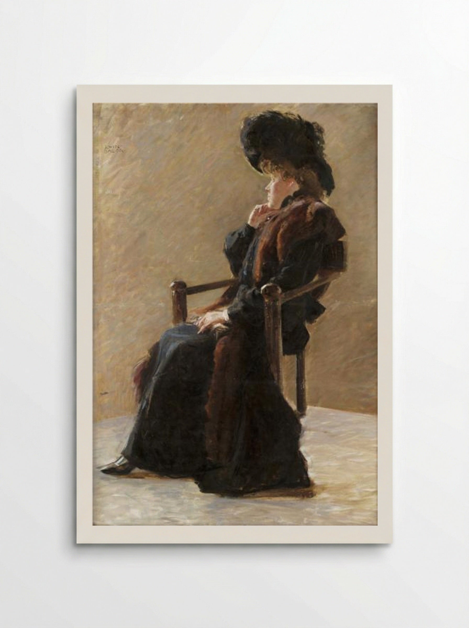 Portrait of an Elegant Lady - John Bauer - Poster
