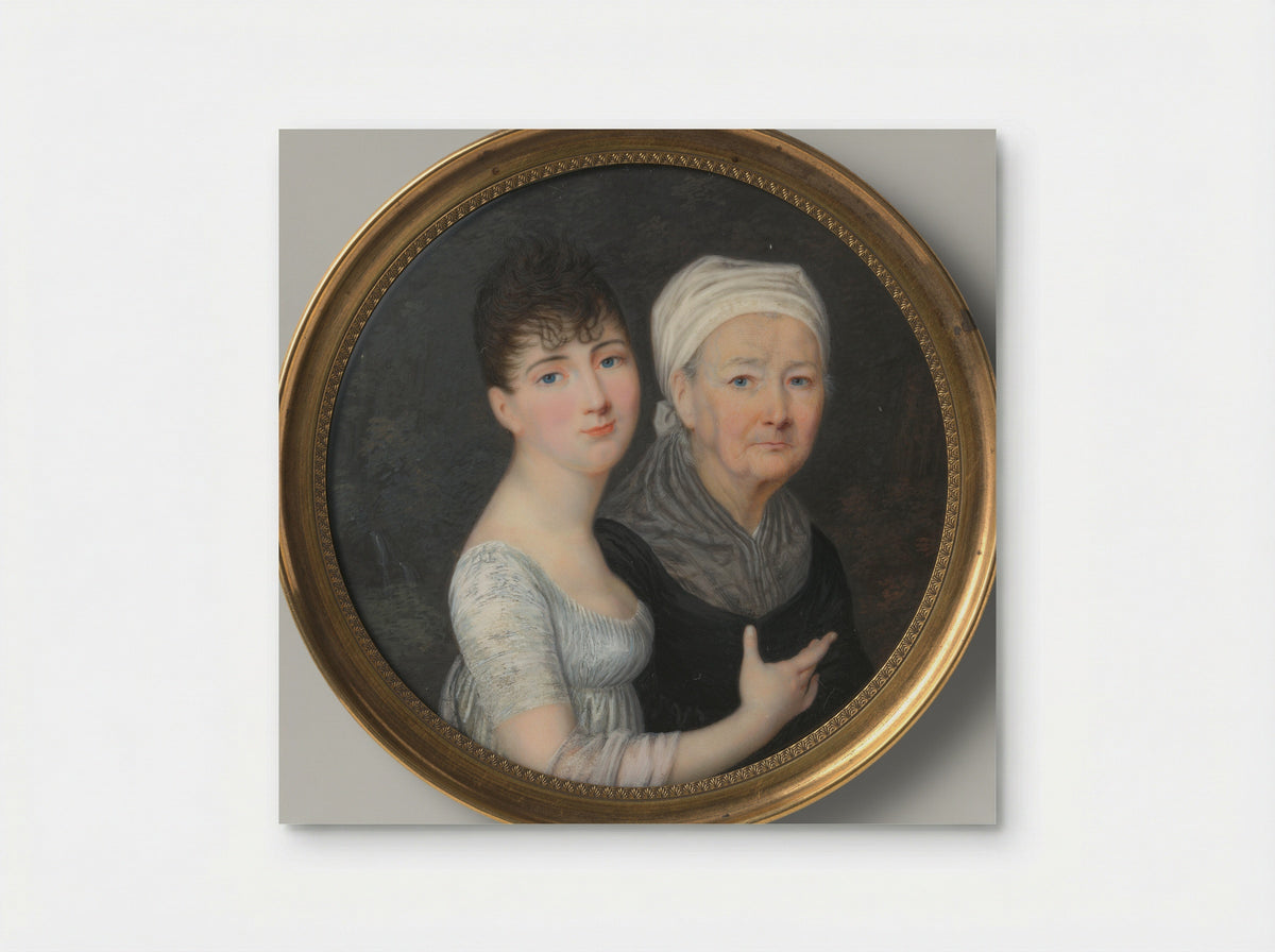 Portrait of an Old and a Young Woman - Anthony Stewart - Poster
