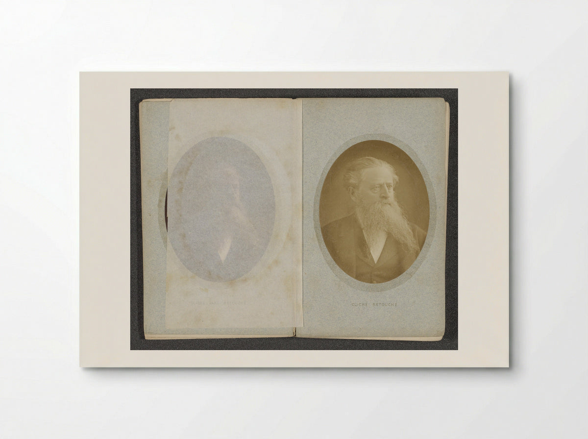 Portrait of an Unknown Man with a Beard - P. Piquepé - Poster