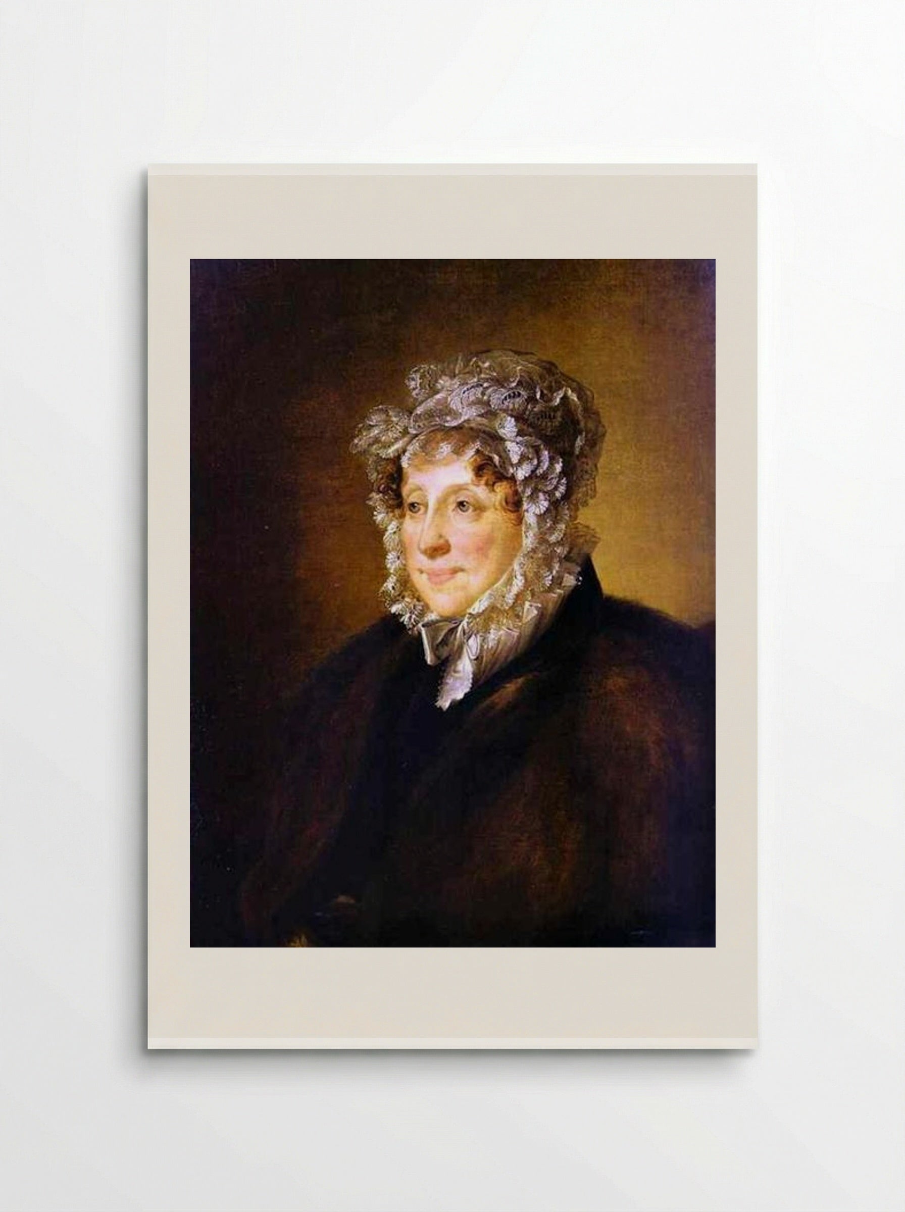 Portrait of an elderly woman in a bonnet - Vasily Tropinin - Poster