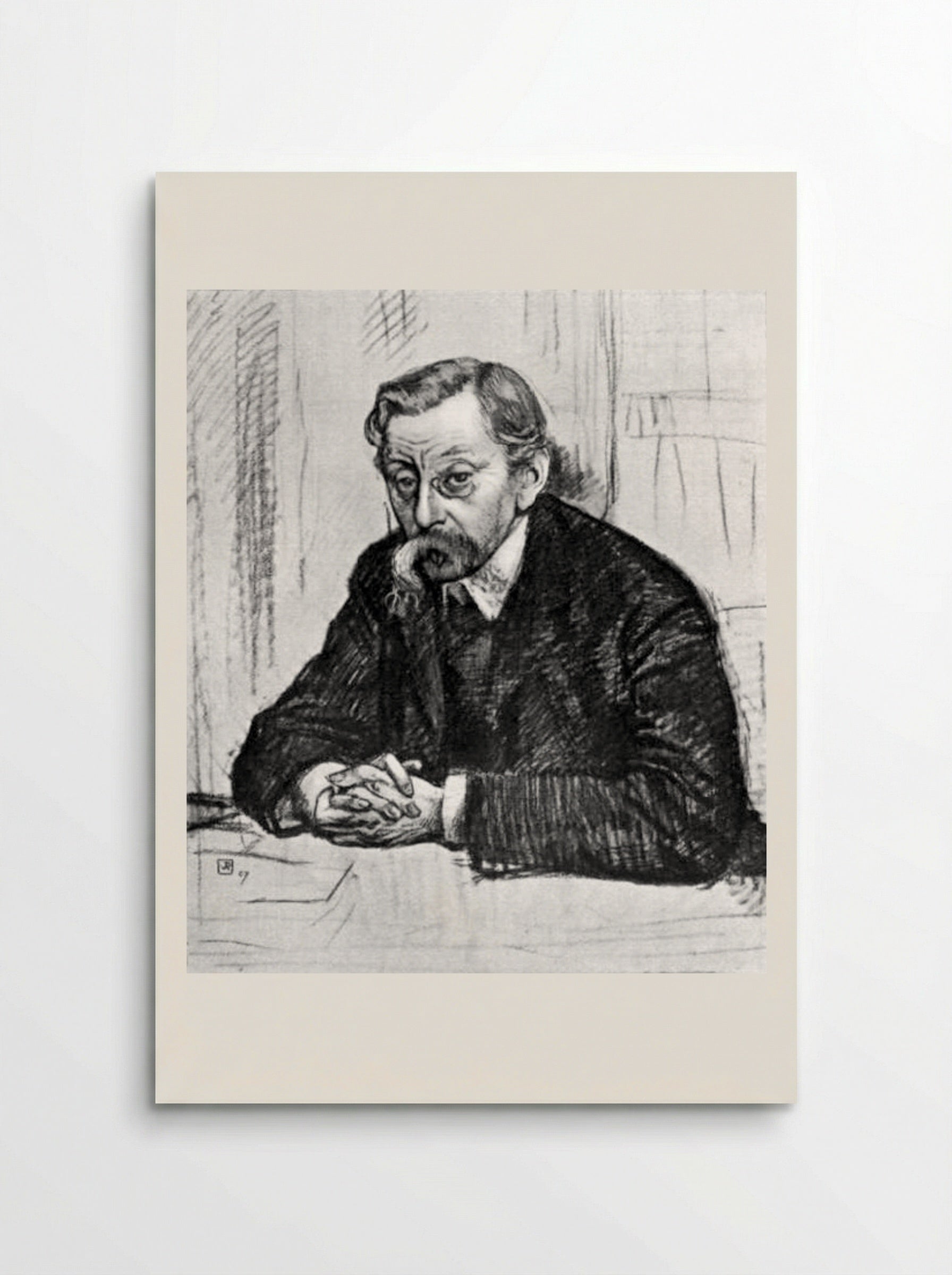 Portrait of Émile Verhaeren - Théo van Rysselberghe - Poster