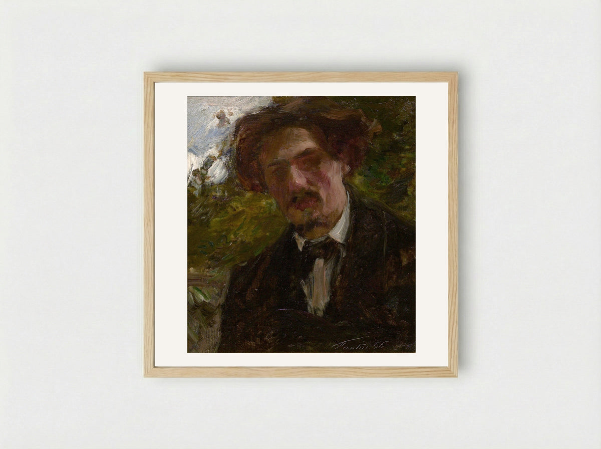 Portrait of the Artist (Alphonse Legros) - Henri Fantin-Latour - Framed Print Wood