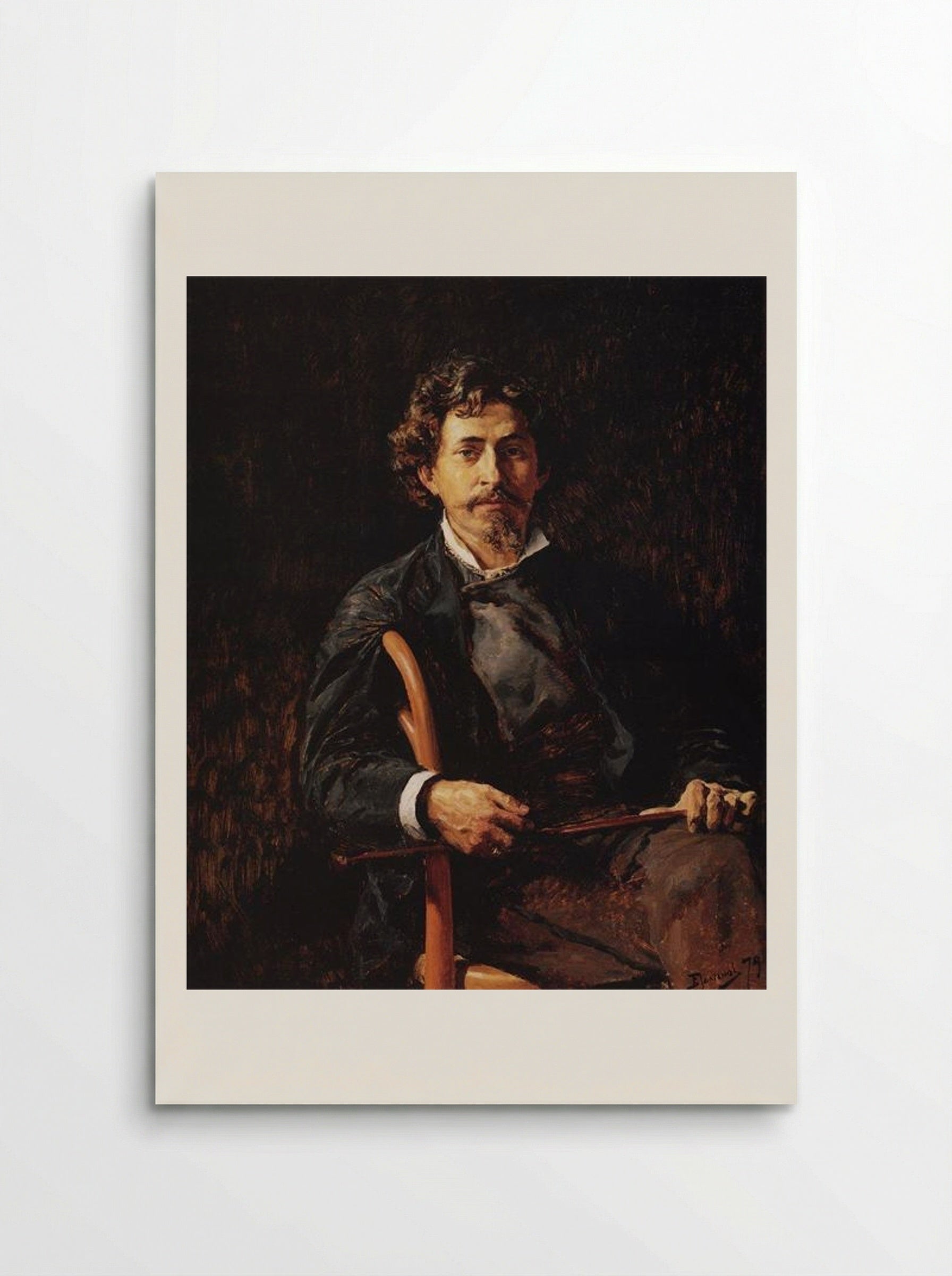 Portrait of the Artist Ilya Repin - Vasily Polenov - Poster