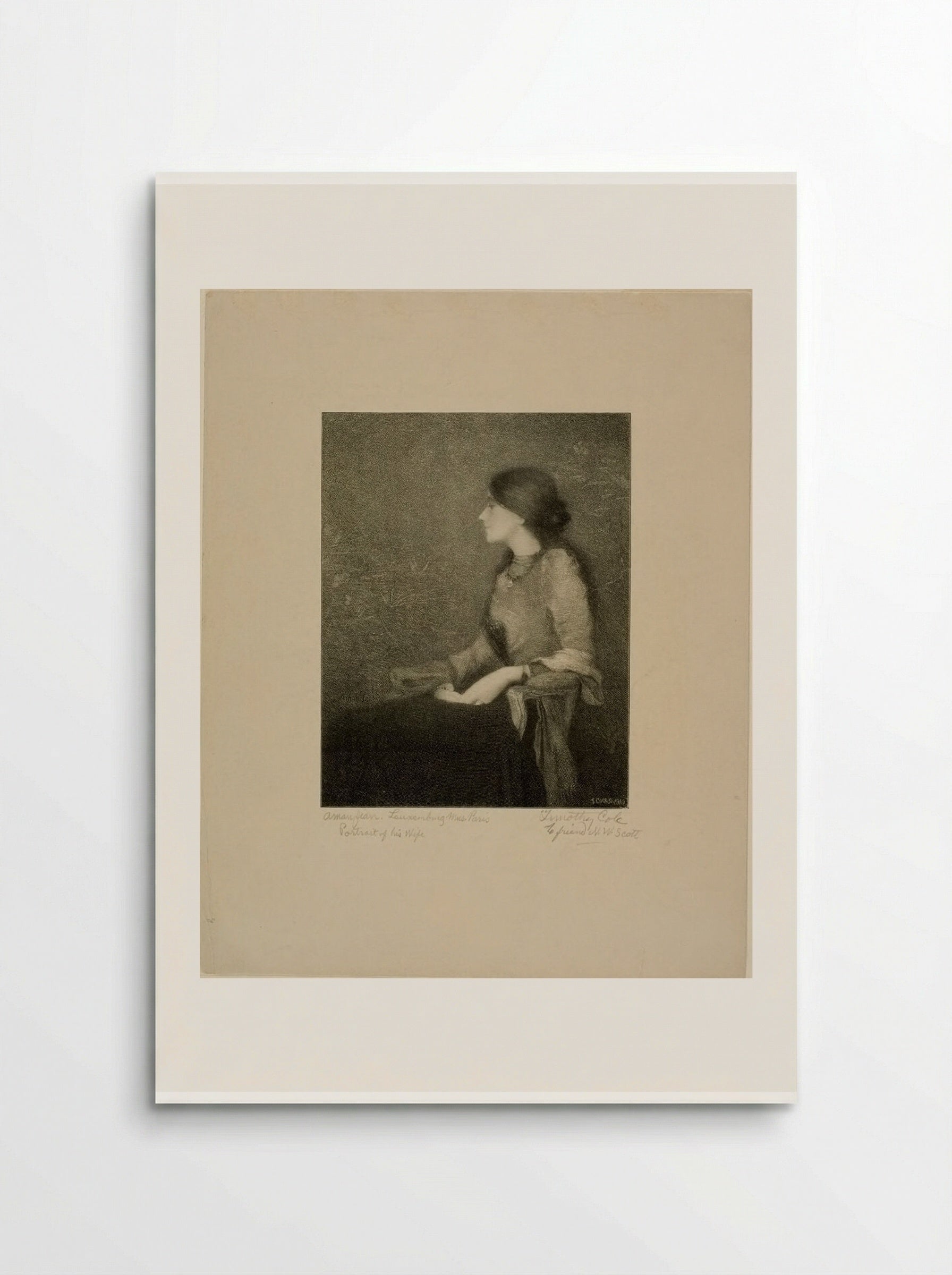Portrait of the Artist's Wife - Timothy Cole - Poster