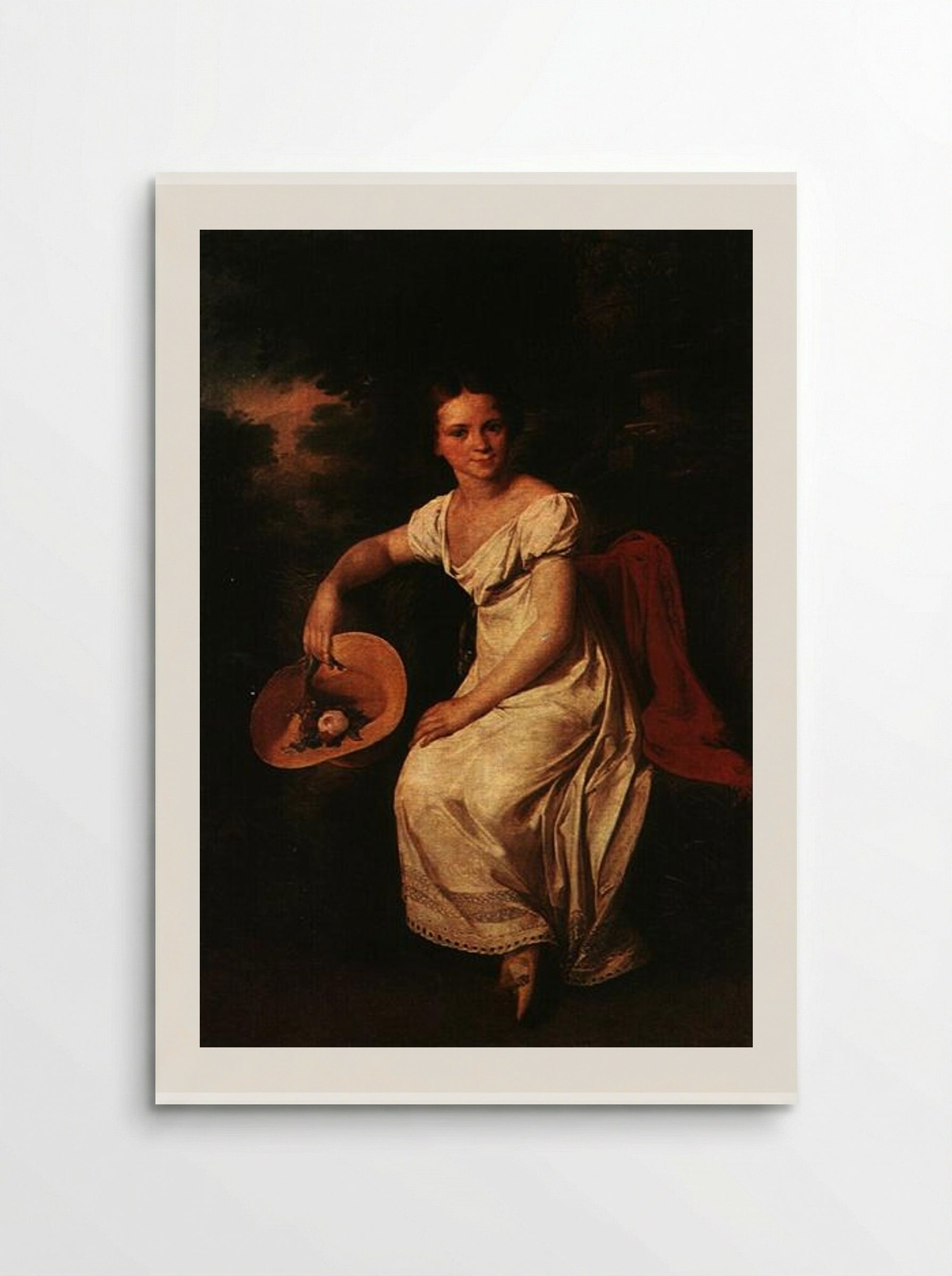 Portrait of the Dancer T. S. Karpakova - Vasily Tropinin - Poster
