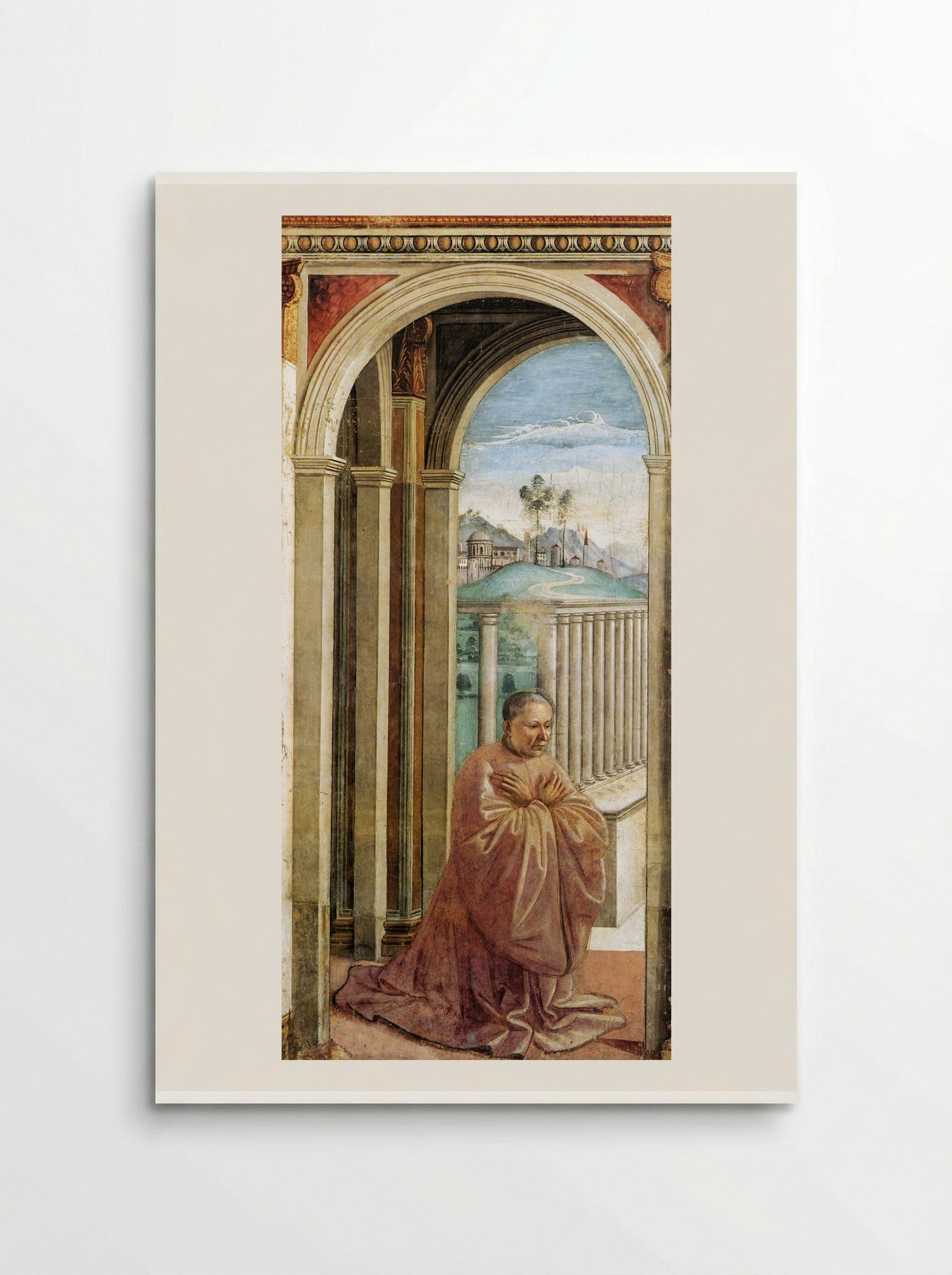 Portrait of the Donor Giovanni Tornabuoni - Domenico Ghirlandaio - Poster
