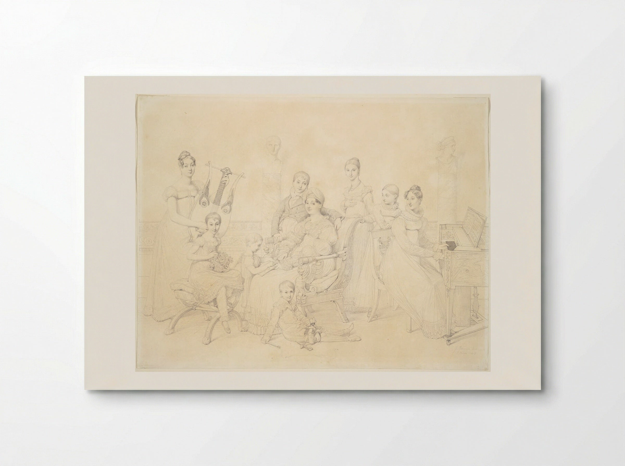 Portrait of the Family of Lucien Bonaparte - Jean-Auguste-Dominique Ingres - Poster
