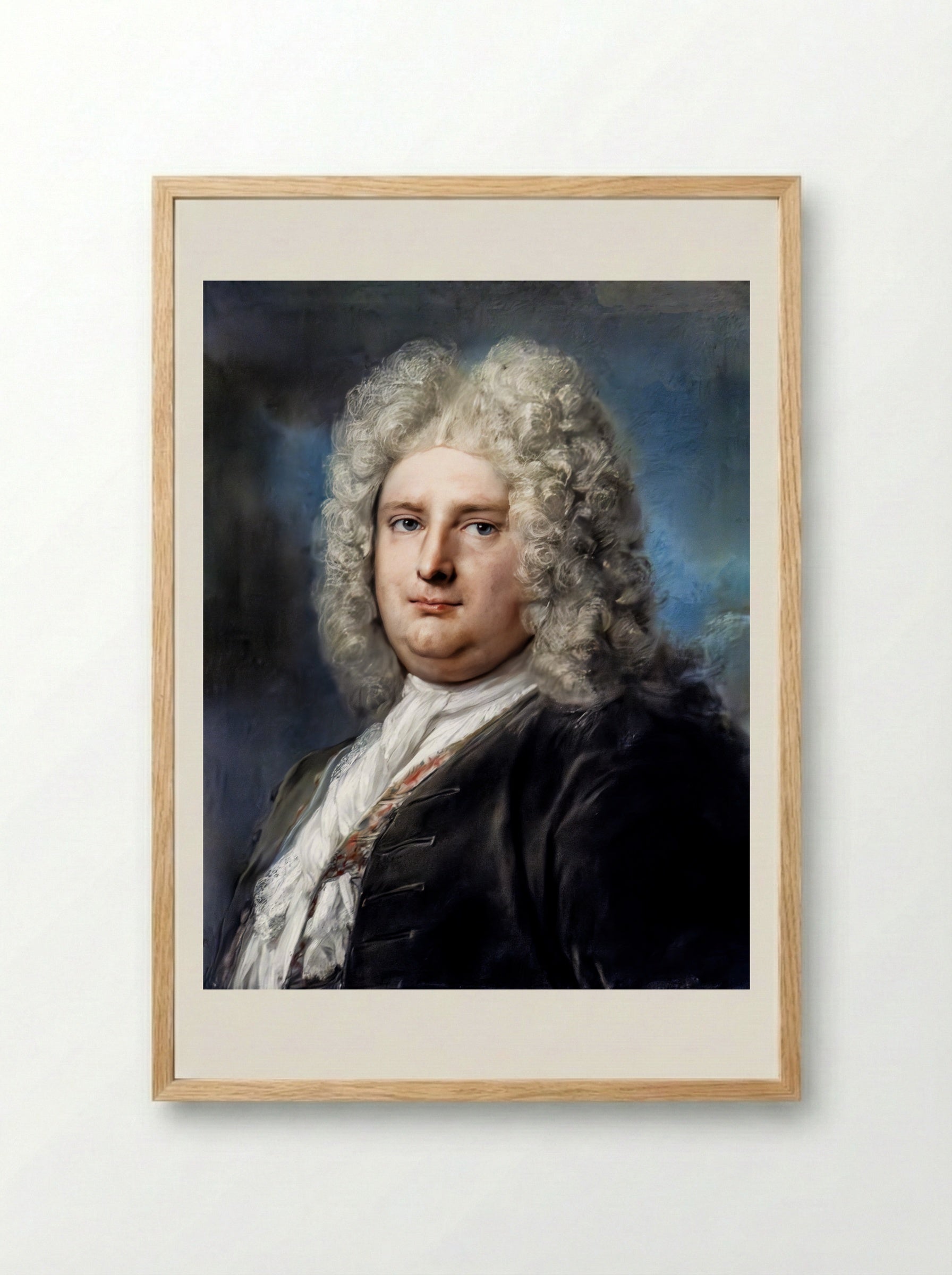 Portrait of the French Consul Jean Le Blond - Rosalba Carriera - Framed Print Wood
