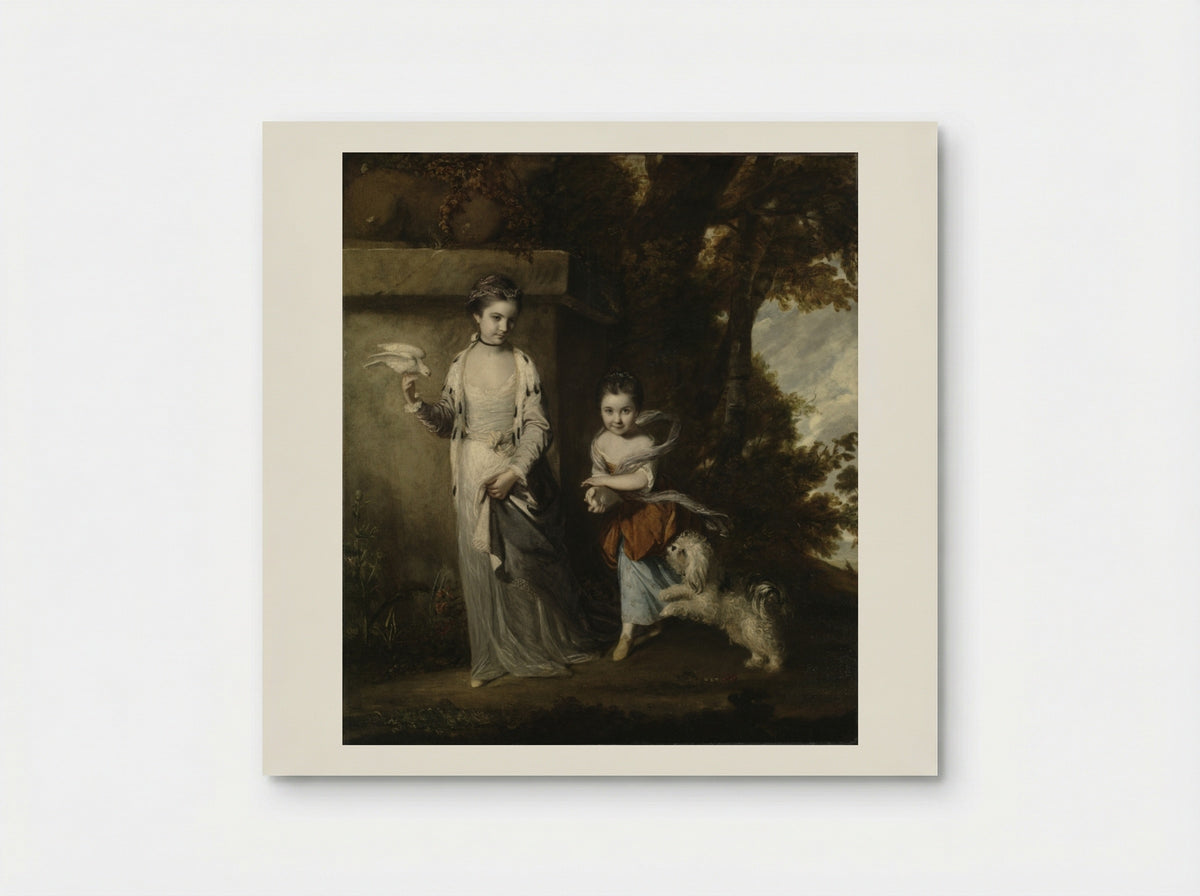 Portrait of the Ladies Amabel and Mary Jemima Yorke - Joshua Reynolds - Poster
