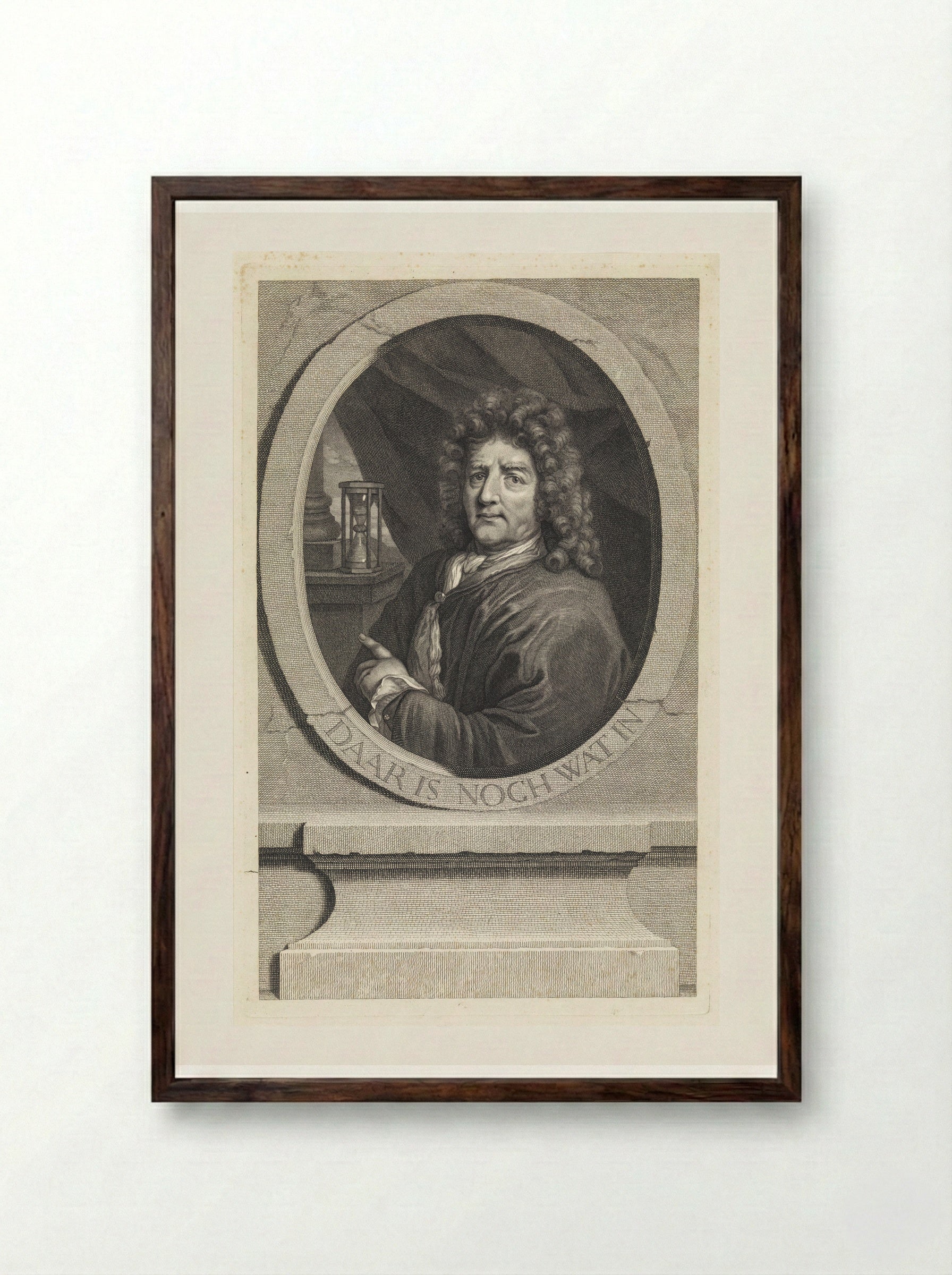Portrait of the Painter Barend Graat - Matthijs Pool - Framed Print Dark Wood