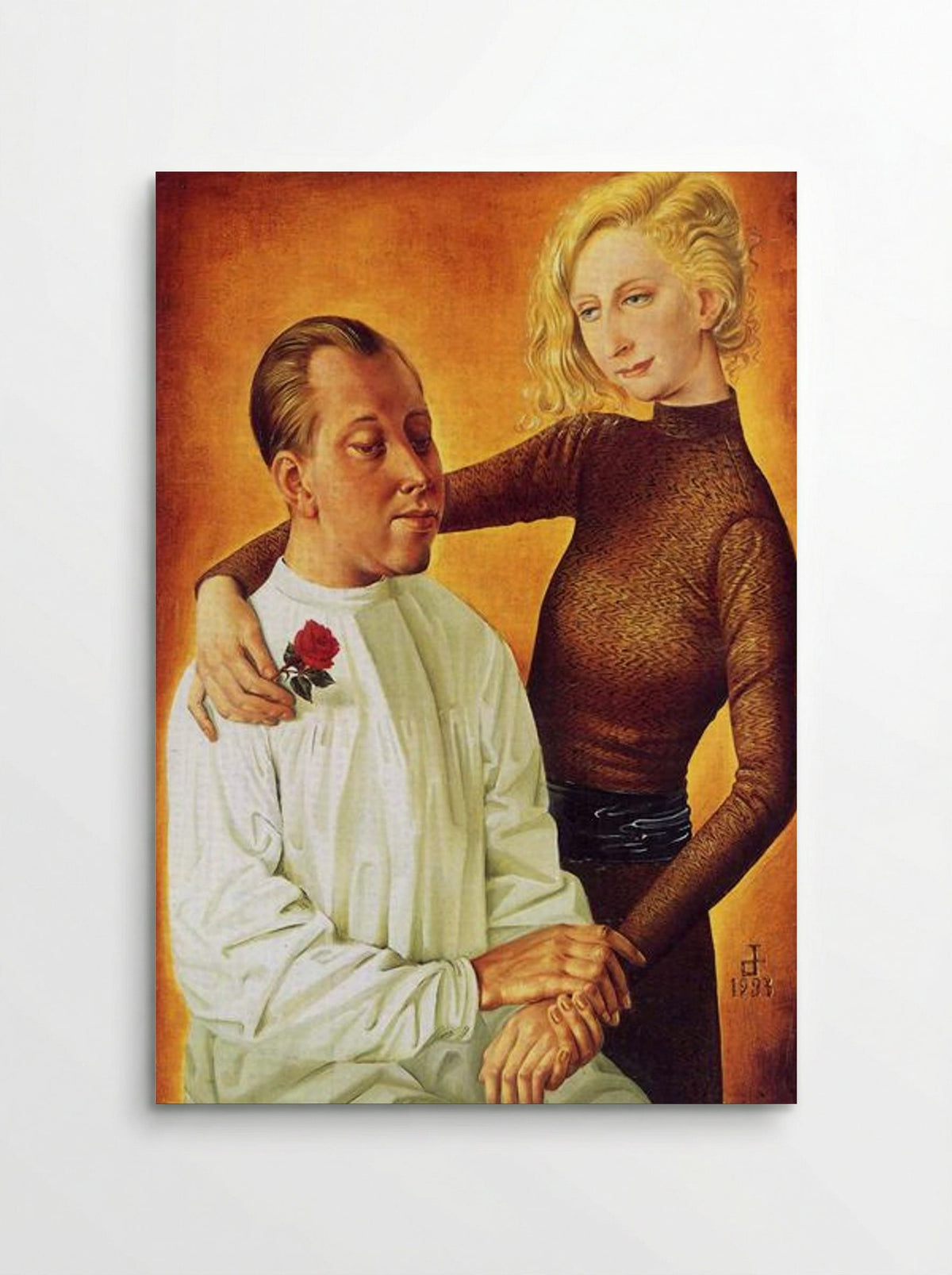 Portrait of the Painter Hans Theo Richter and his wife Gisela - Otto Dix - Poster